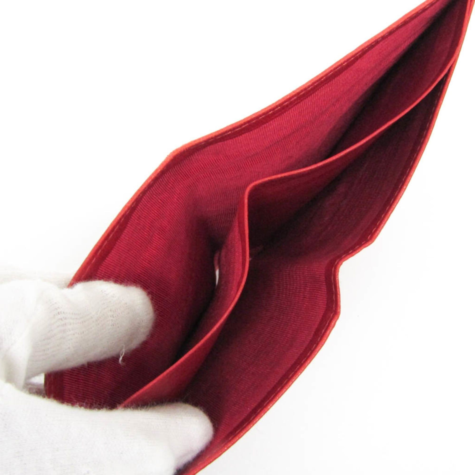 Chanel Chanel Bicolor Women's Lambskin Bill Wallet (bi-fold) Red Color Size ONE SIZE - 4 Thumbnail