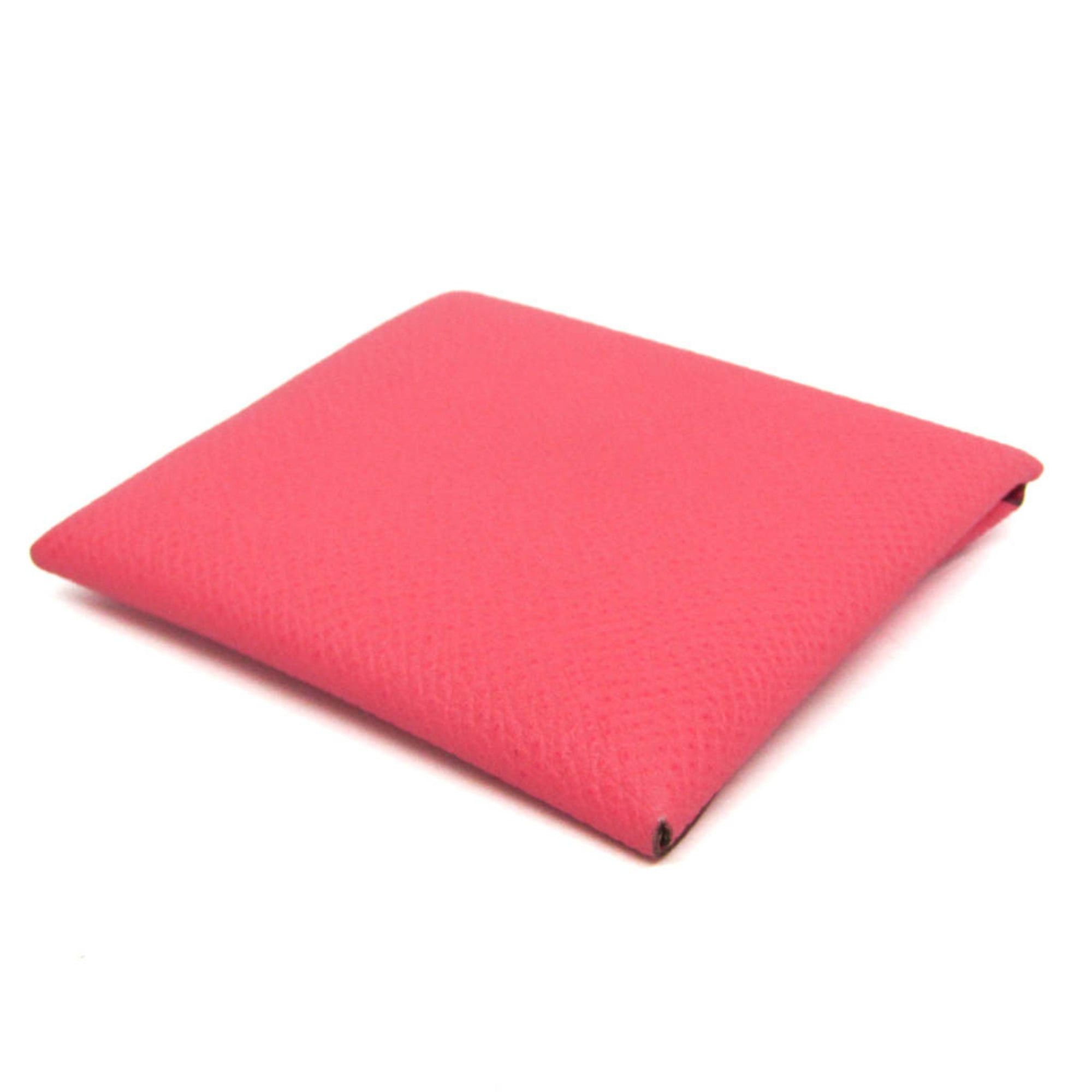 Hermes Hermes Bastia Women's Epsom Leather Coin Purse/coin Case Pink Size ONE SIZE - 3 Thumbnail