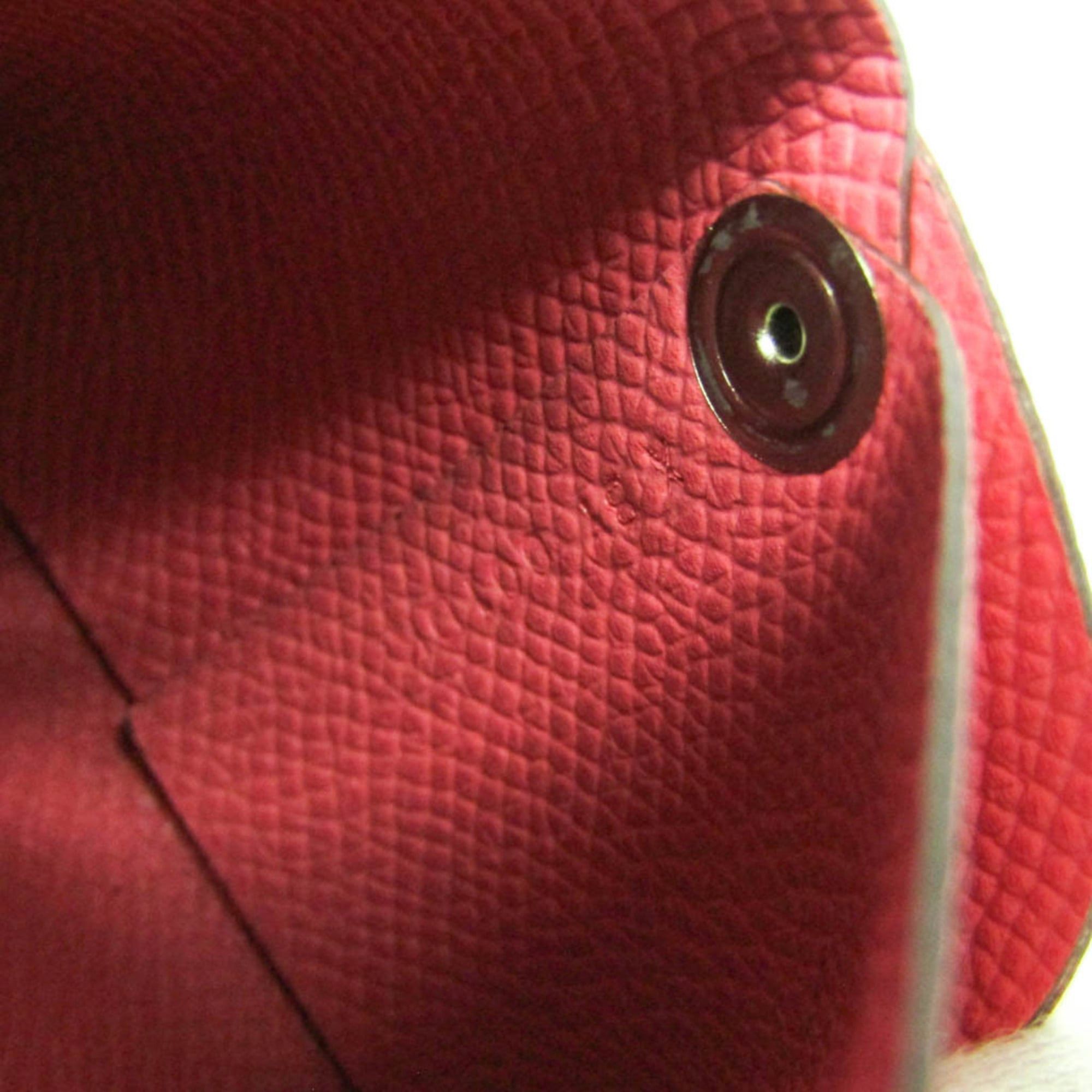Hermes Hermes Bastia Women's Epsom Leather Coin Purse/coin Case Pink Size ONE SIZE - 10 Thumbnail