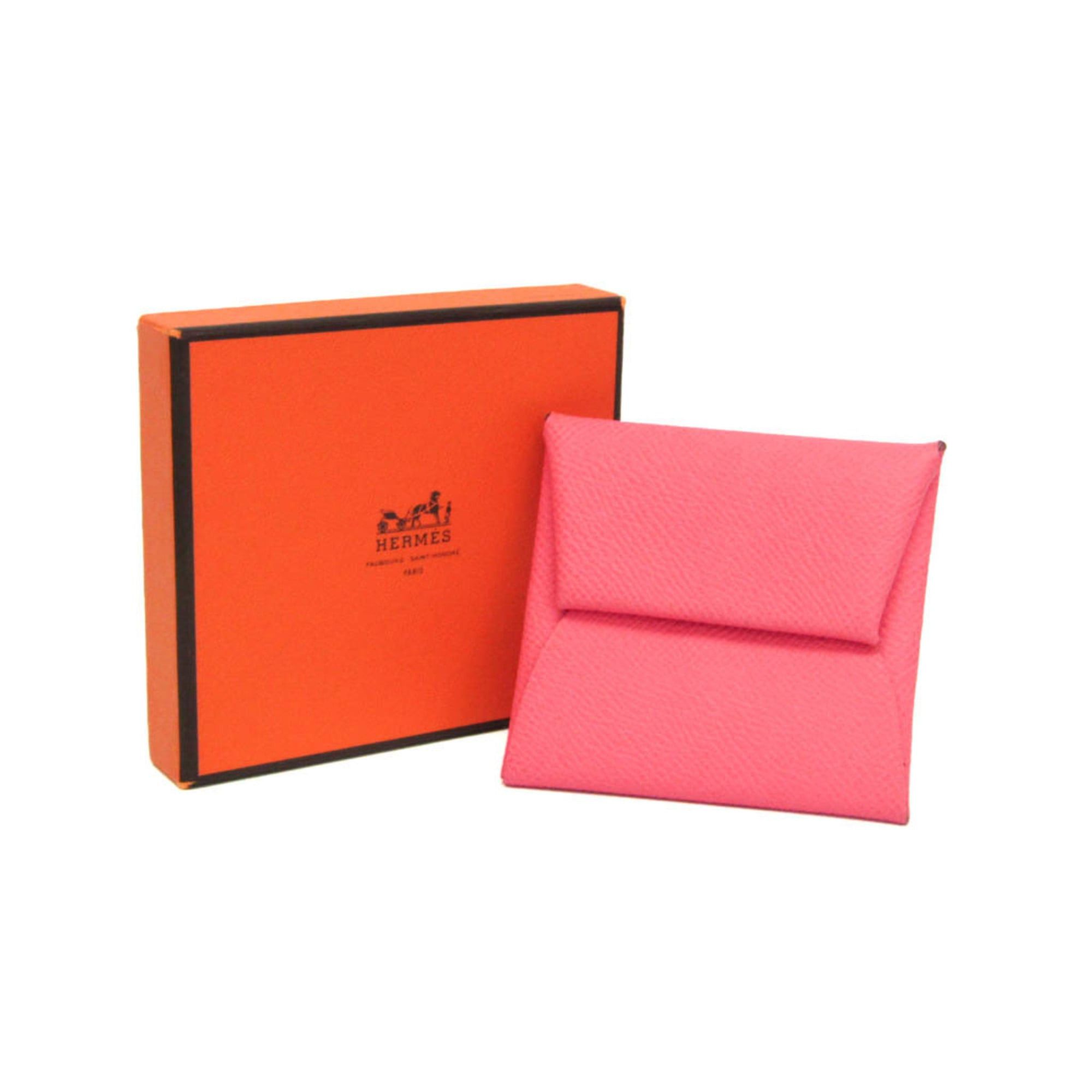 Hermes Hermes Bastia Women's Epsom Leather Coin Purse/coin Case Pink Size ONE SIZE - 2 Thumbnail