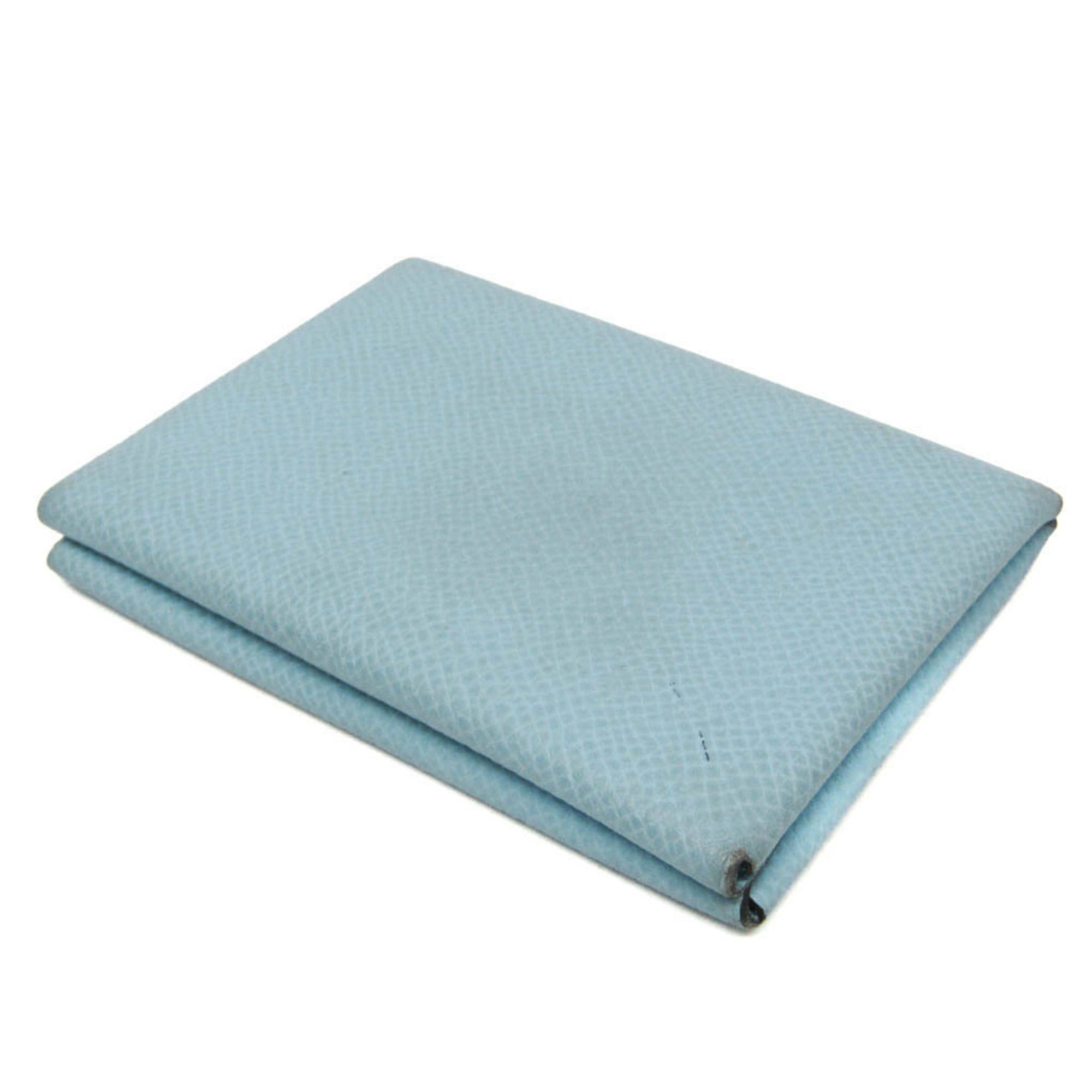 Hermes Hermes Calvi Duo Epsom Leather Card Case Light Blue Size ONE SIZE - 2 Thumbnail