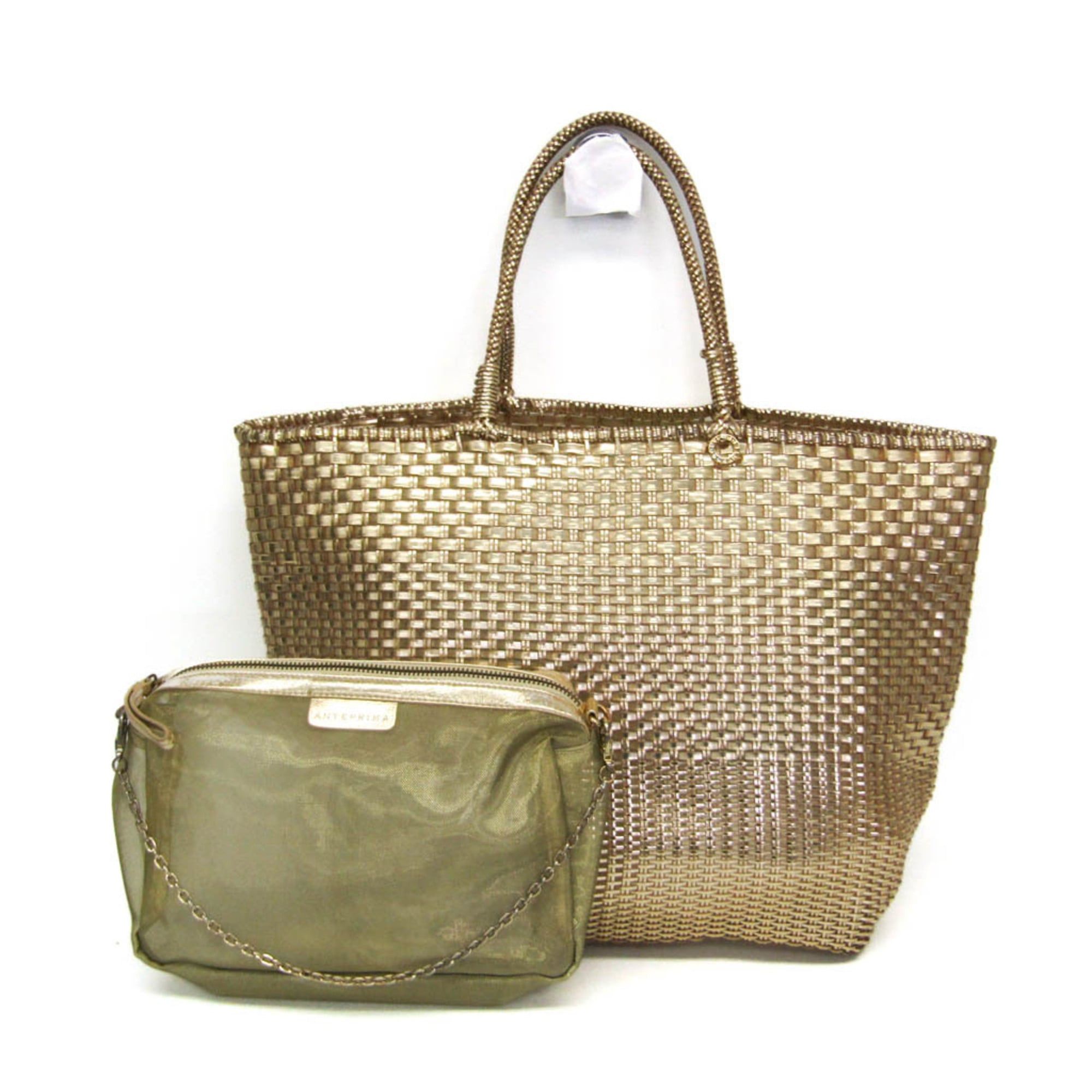 ANTEPRIMA Anteprima Intreccio Women's Wire,PVC Tote Bag Gold Size ONE SIZE - 2 Thumbnail