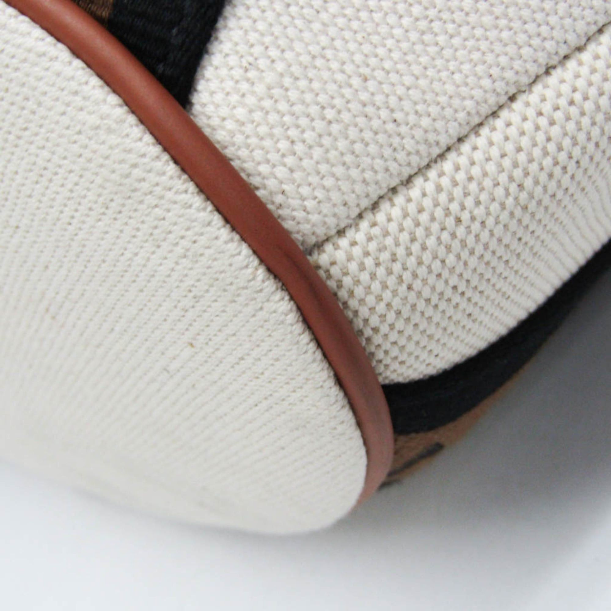 Other Moynat Women's Leather,Canvas Tote Bag Brown,Light Beige Size ONE SIZE - 6 Thumbnail