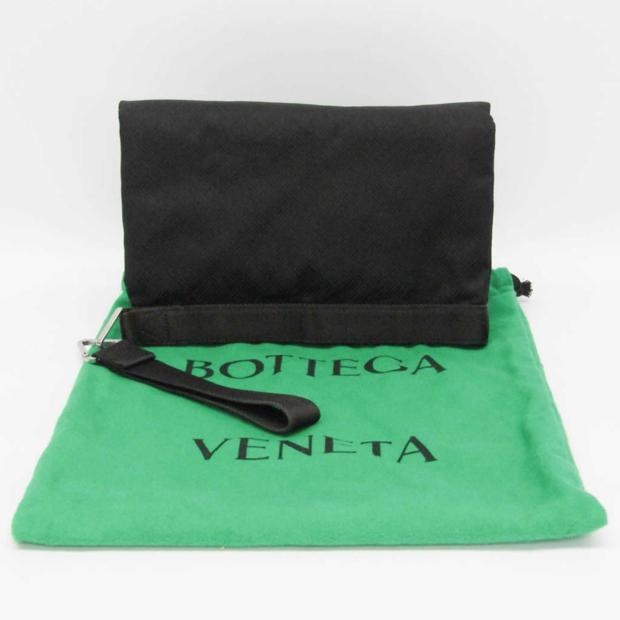 Bottega Veneta Bottega Veneta Men,Women Nylon Clutch Bag Black Size ONE SIZE - 2 Thumbnail