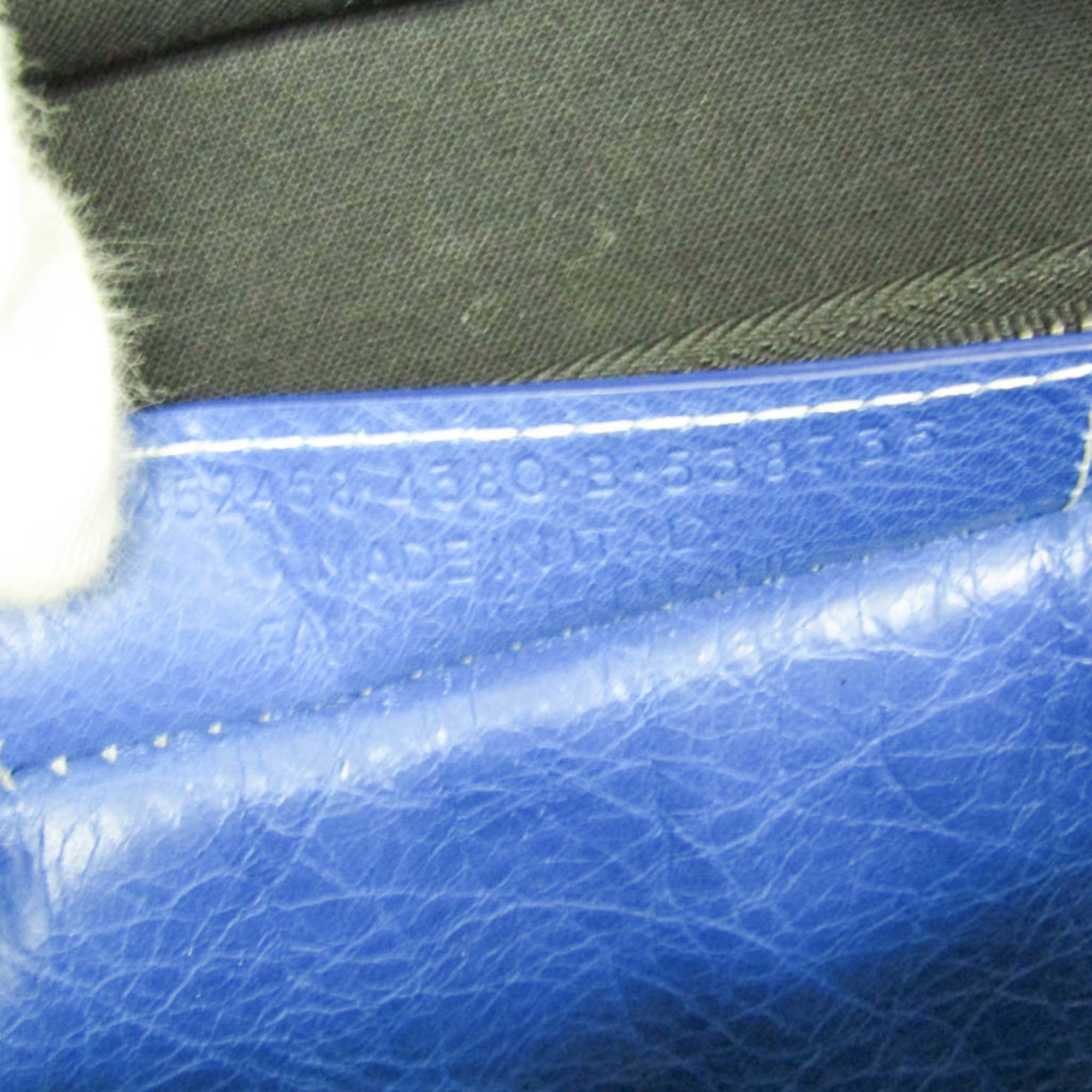 Balenciaga Balenciaga Bazar Shopper XS 452458 Women's Leather Shoulder Bag,Tote Bag Blue,White Size ONE SIZE - 19 Thumbnail