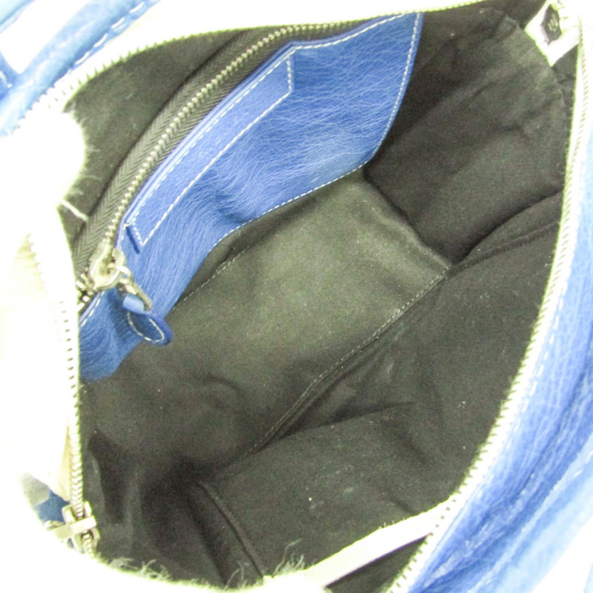 Balenciaga Balenciaga Bazar Shopper XS 452458 Women's Leather Shoulder Bag,Tote Bag Blue,White Size ONE SIZE - 3 Thumbnail