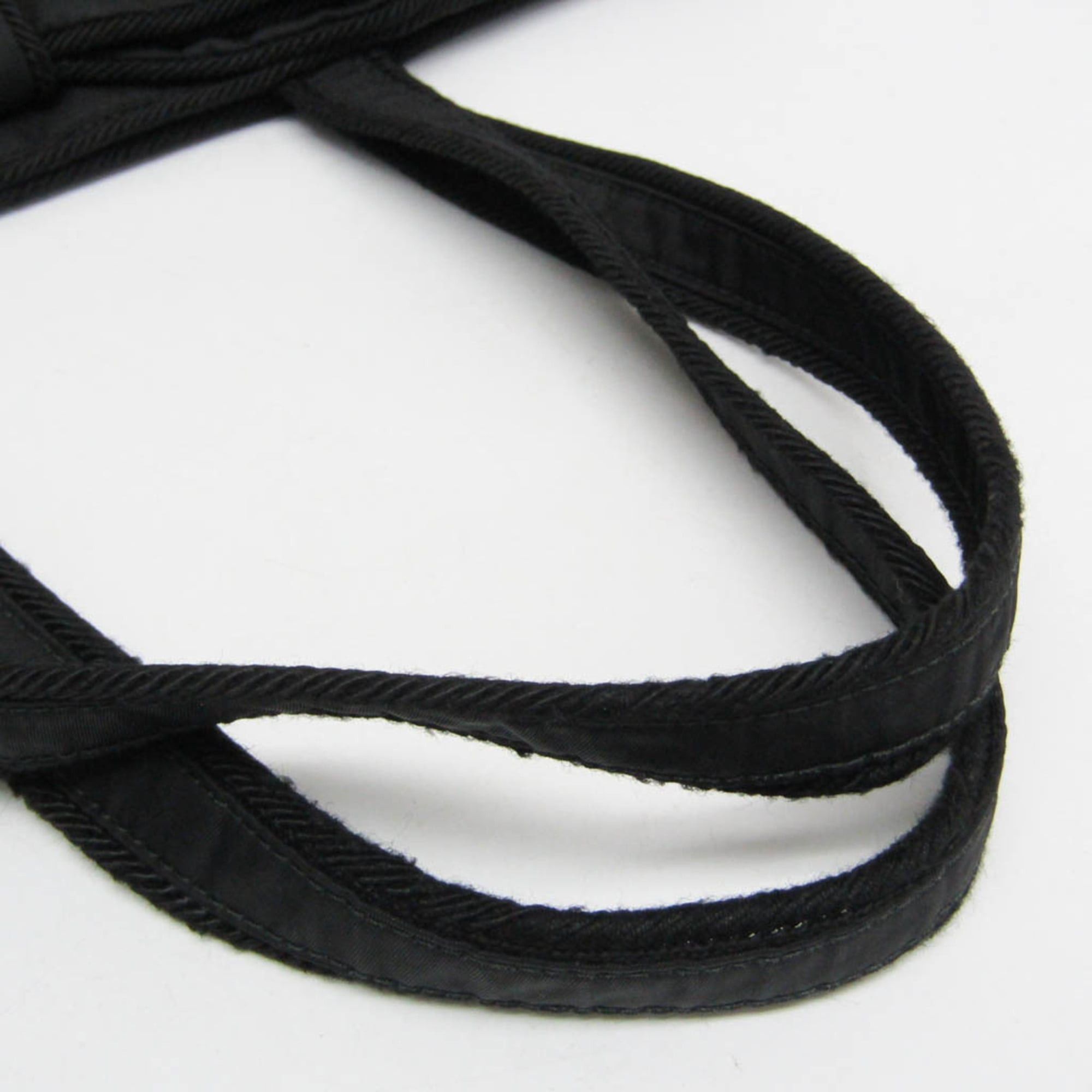 Prada Prada TESSUTO Ribbon Tote Women's Nylon Tote Bag Black Size ONE SIZE - 12 Thumbnail