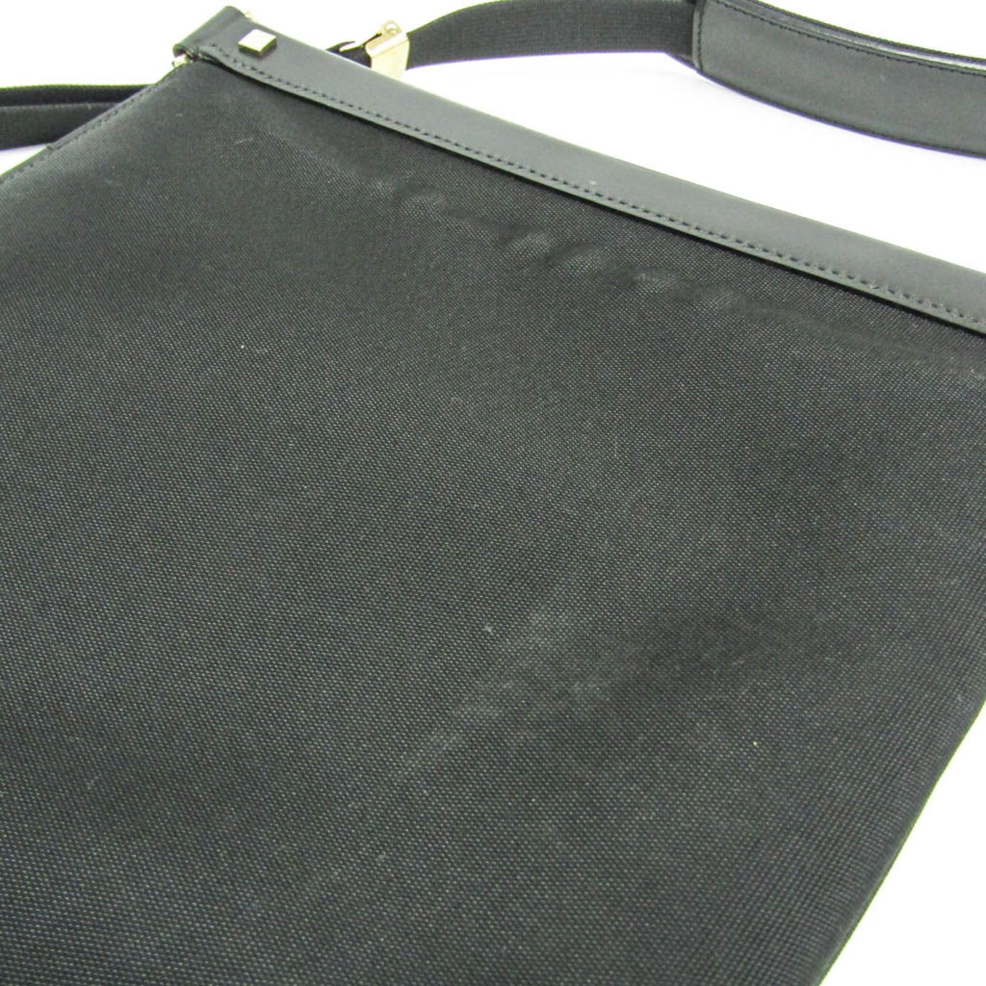 Gucci Gucci 019 0424 Women's Nylon,Leather Shoulder Bag Black Size ONE SIZE - 8 Thumbnail