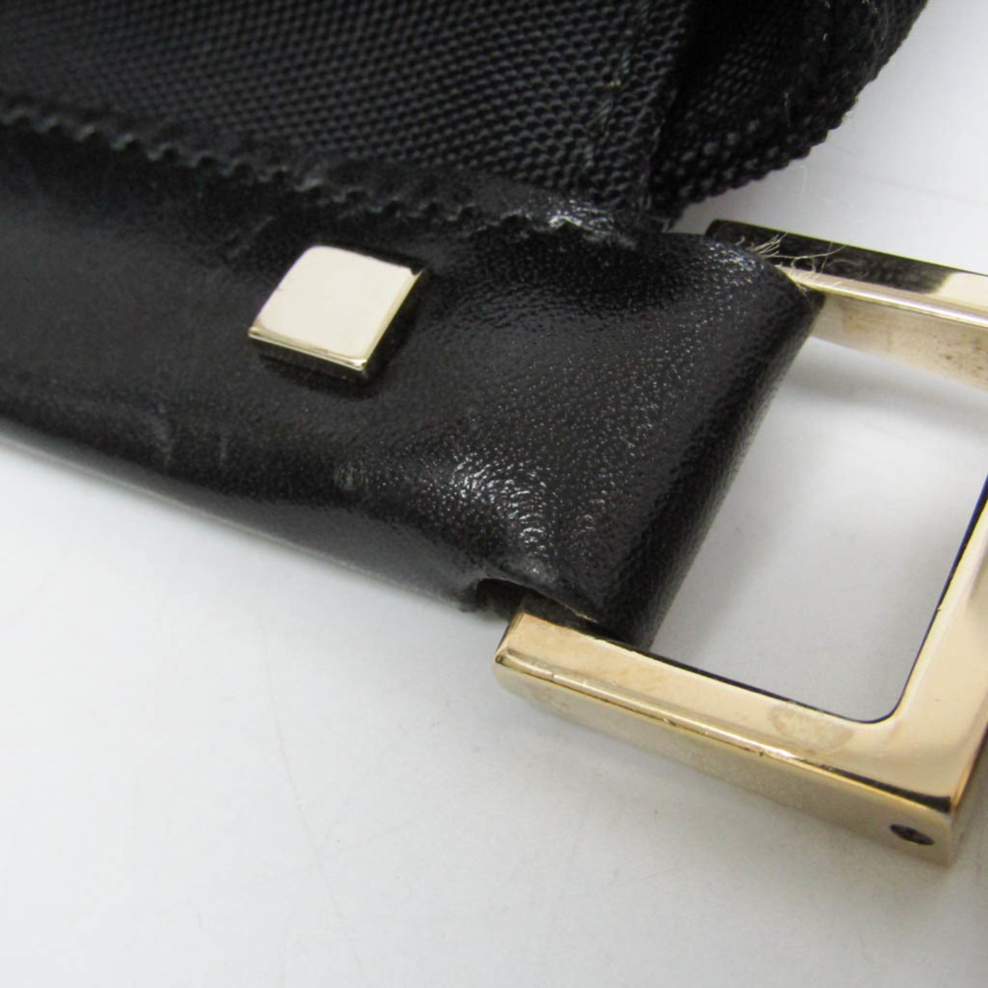 Gucci Gucci 019 0424 Women's Nylon,Leather Shoulder Bag Black Size ONE SIZE - 11 Thumbnail