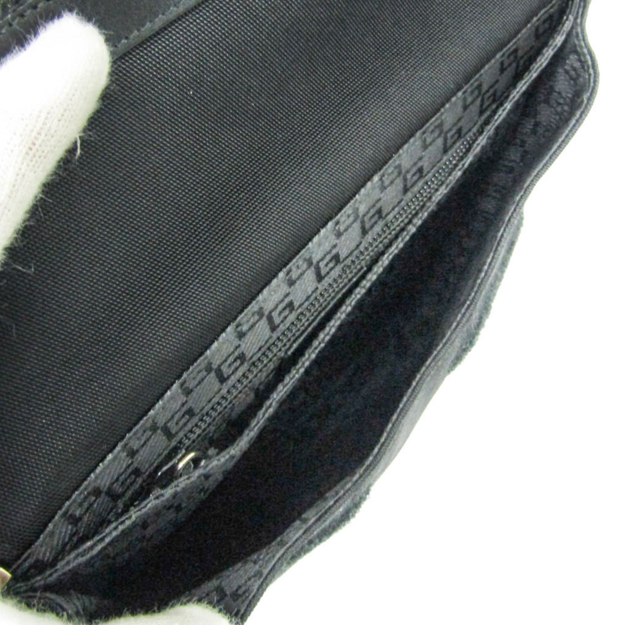 Gucci Gucci 019 0424 Women's Nylon,Leather Shoulder Bag Black Size ONE SIZE - 5 Thumbnail