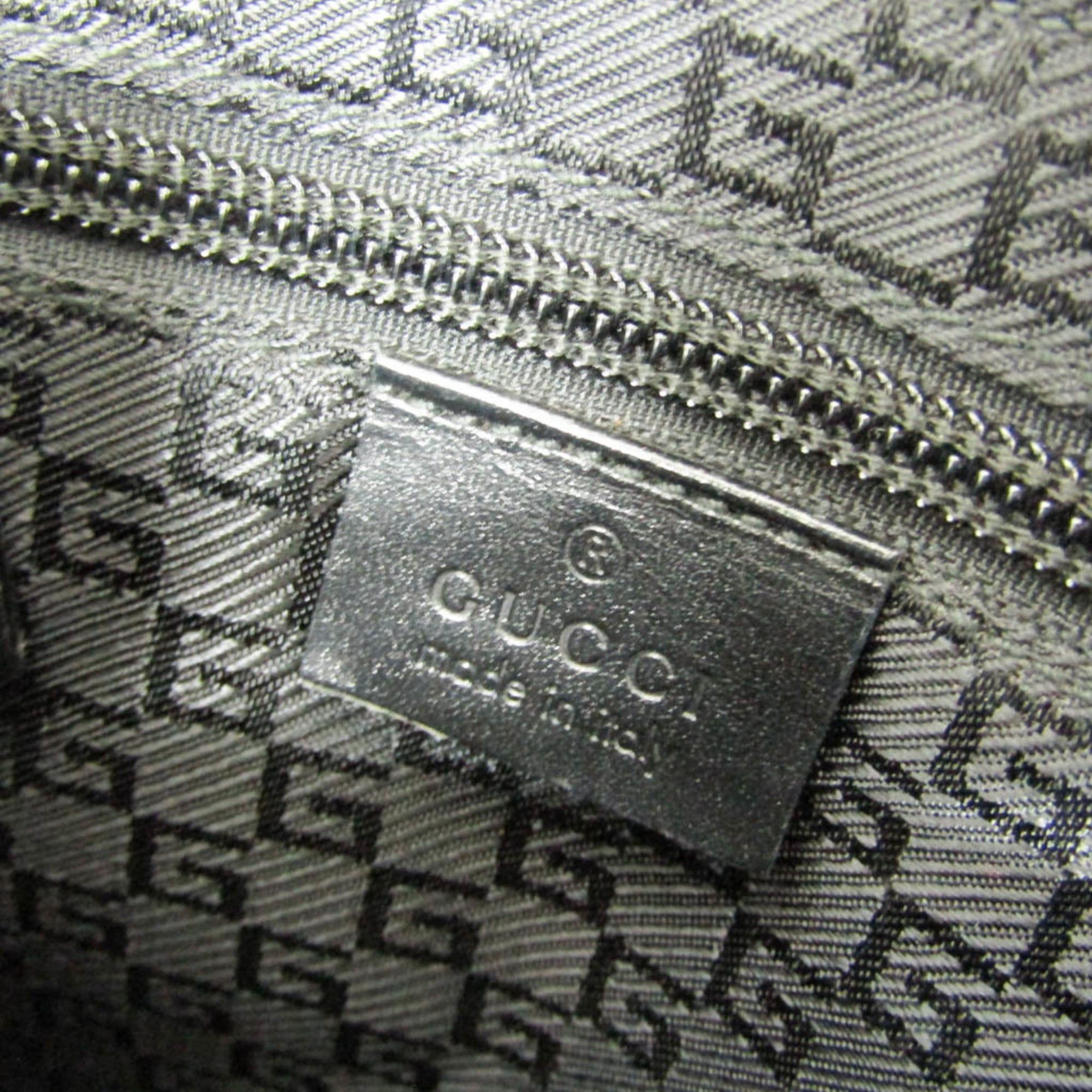 Gucci Gucci 019 0424 Women's Nylon,Leather Shoulder Bag Black Size ONE SIZE - 13 Thumbnail