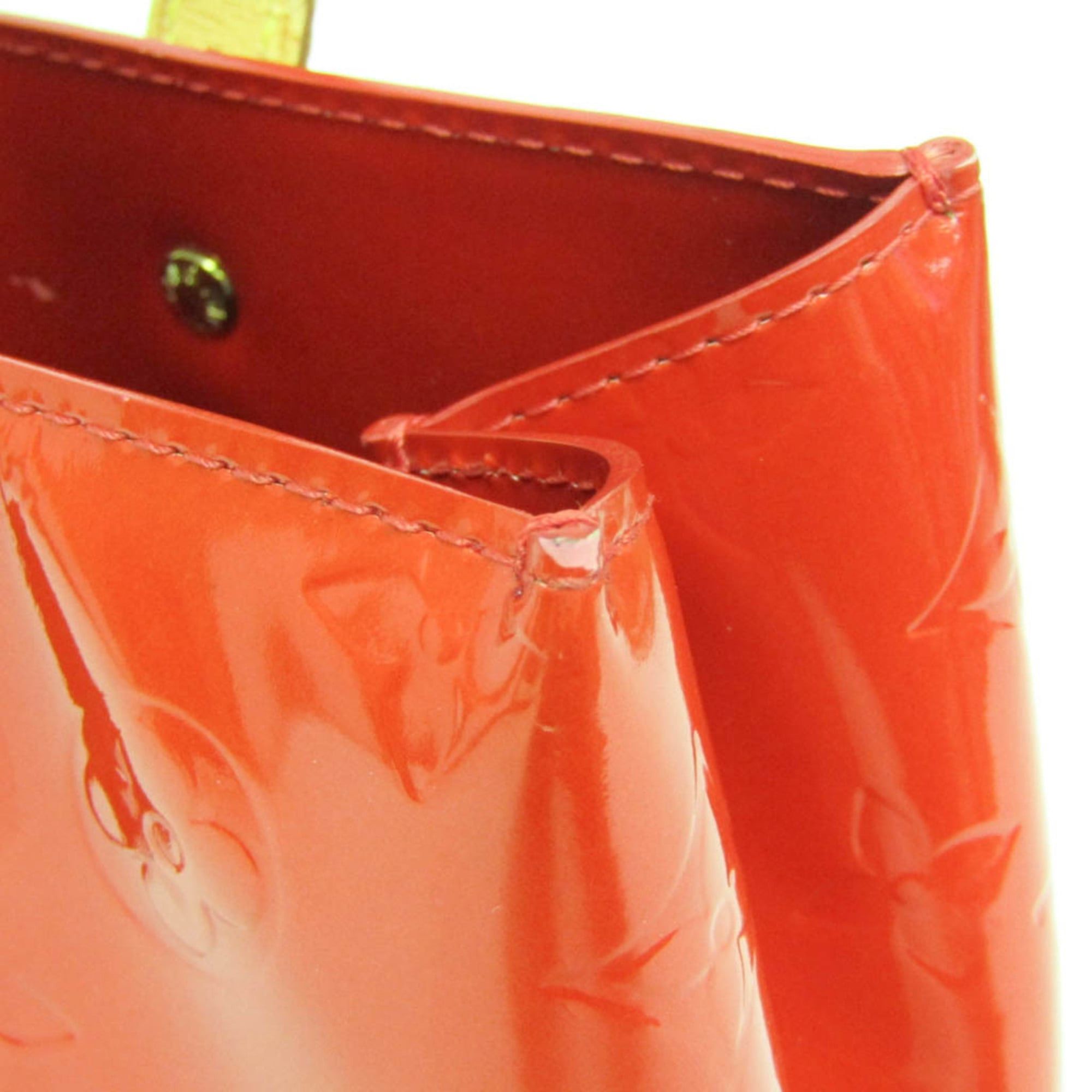 Louis Vuitton Louis Vuitton Monogram Vernis Reade PM M91088 Women's Handbag Rouge Size ONE SIZE - 10 Thumbnail