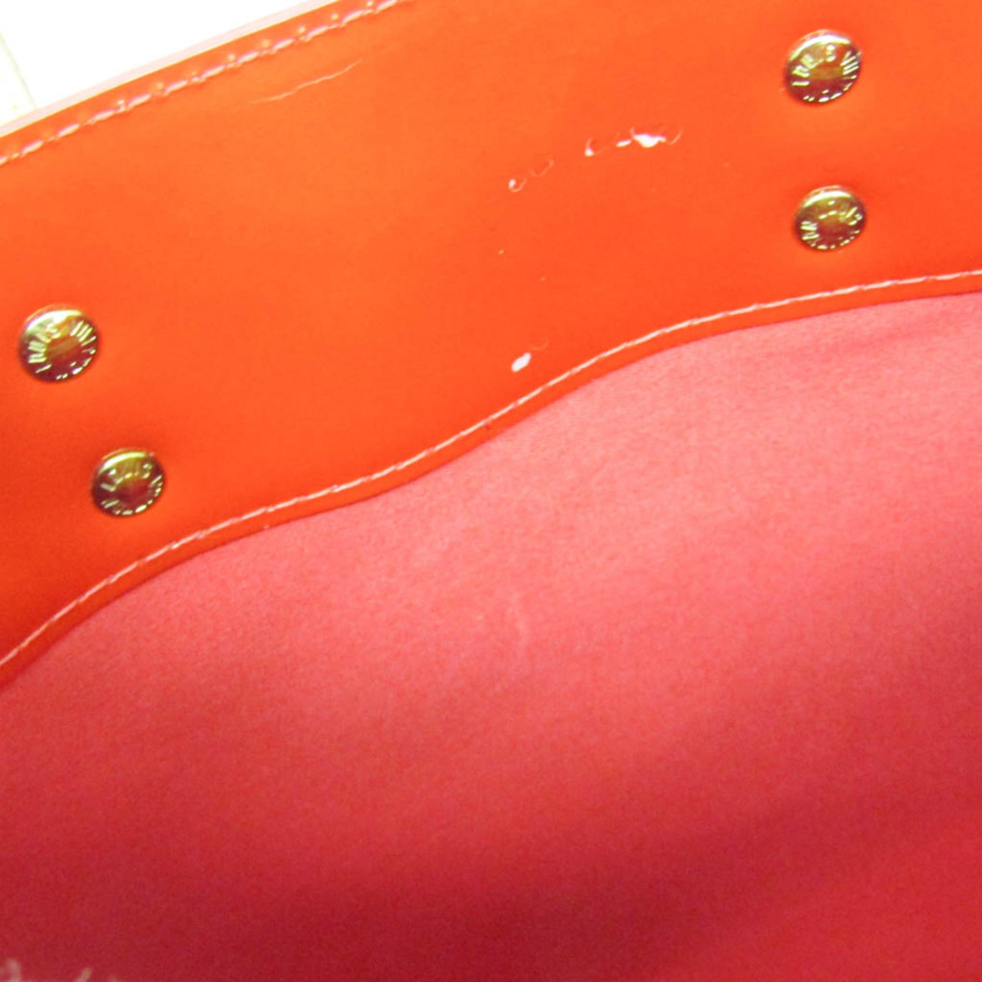 Louis Vuitton Louis Vuitton Monogram Vernis Reade PM M91088 Women's Handbag Rouge Size ONE SIZE - 15 Thumbnail