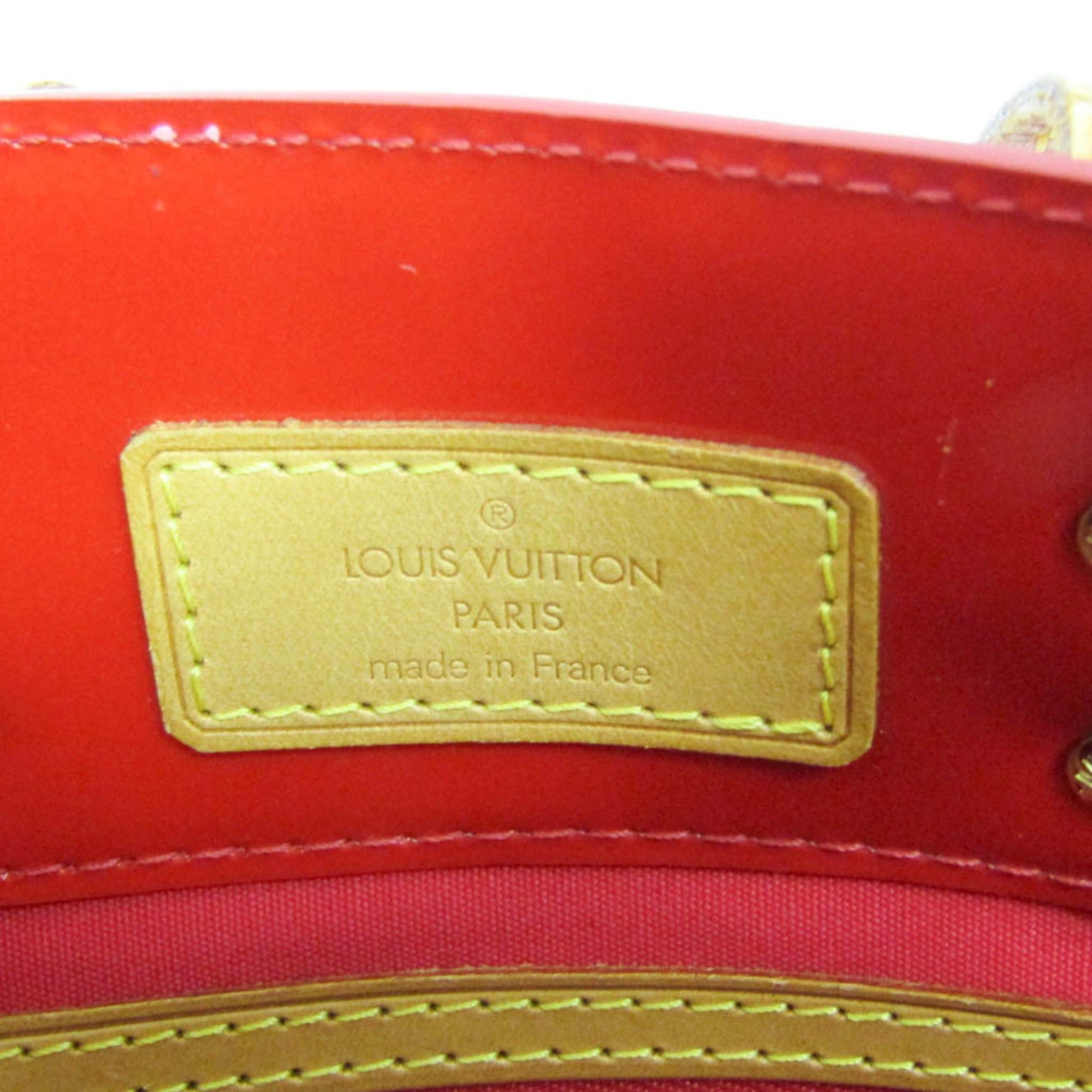 Louis Vuitton Louis Vuitton Monogram Vernis Reade PM M91088 Women's Handbag Rouge Size ONE SIZE - 16 Thumbnail