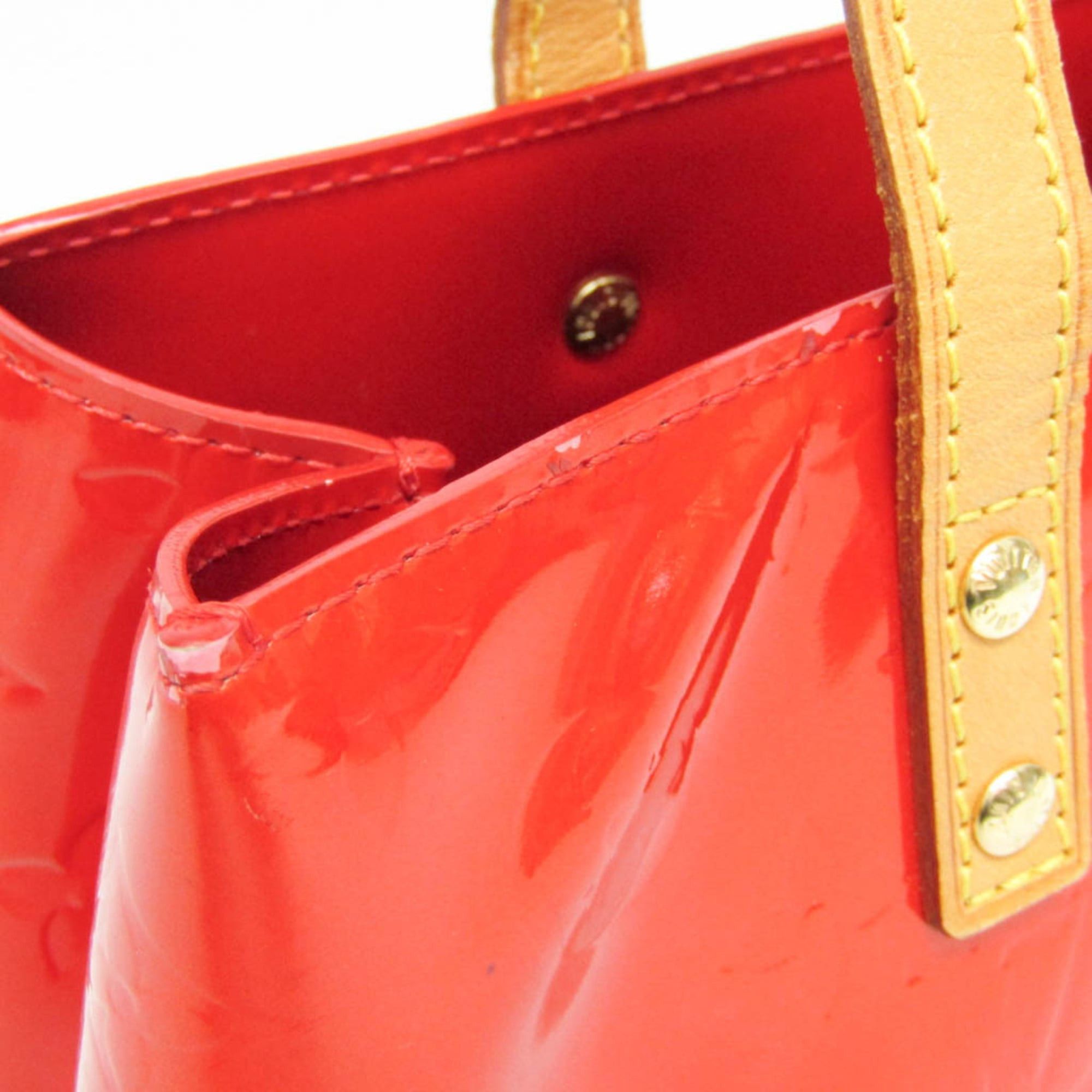Louis Vuitton Louis Vuitton Monogram Vernis Reade PM M91088 Women's Handbag Rouge Size ONE SIZE - 9 Thumbnail