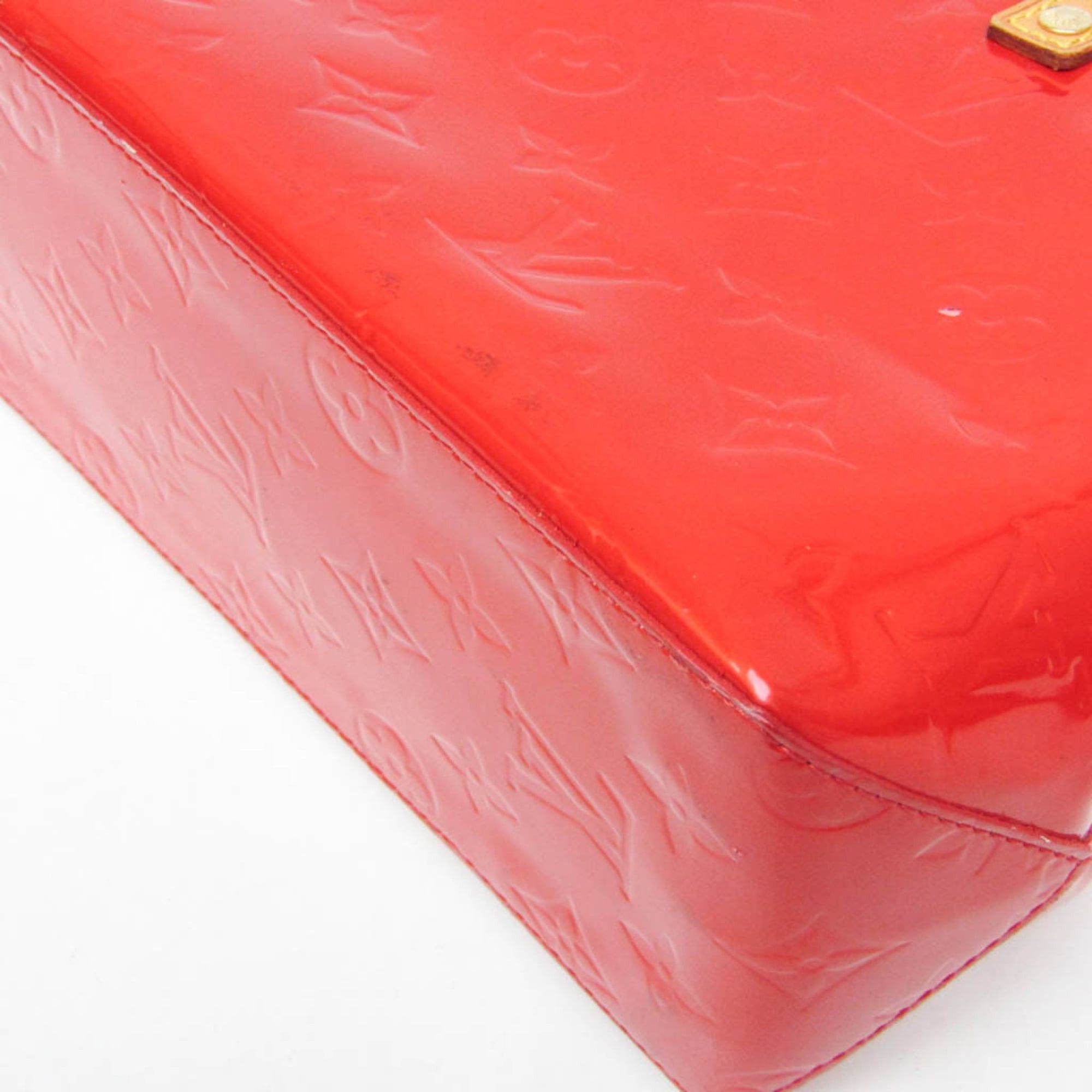 Louis Vuitton Louis Vuitton Monogram Vernis Reade PM M91088 Women's Handbag Rouge Size ONE SIZE - 4 Thumbnail