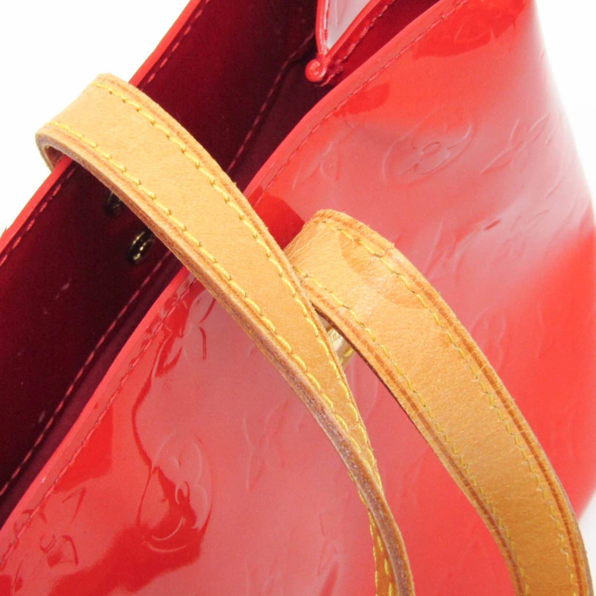 Louis Vuitton Louis Vuitton Monogram Vernis Reade PM M91088 Women's Handbag Rouge Size ONE SIZE - 12 Thumbnail