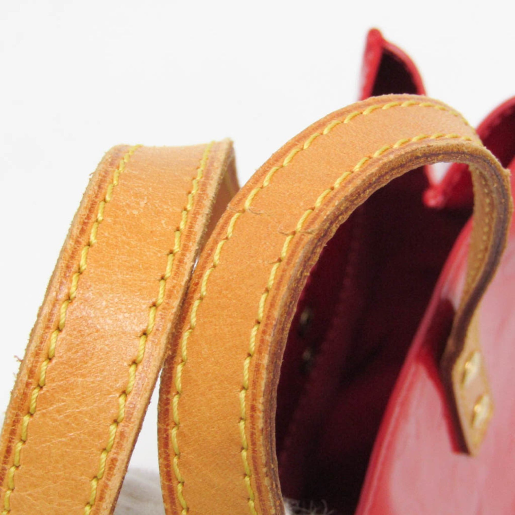 Louis Vuitton Louis Vuitton Monogram Vernis Reade PM M91088 Women's Handbag Rouge Size ONE SIZE - 11 Thumbnail