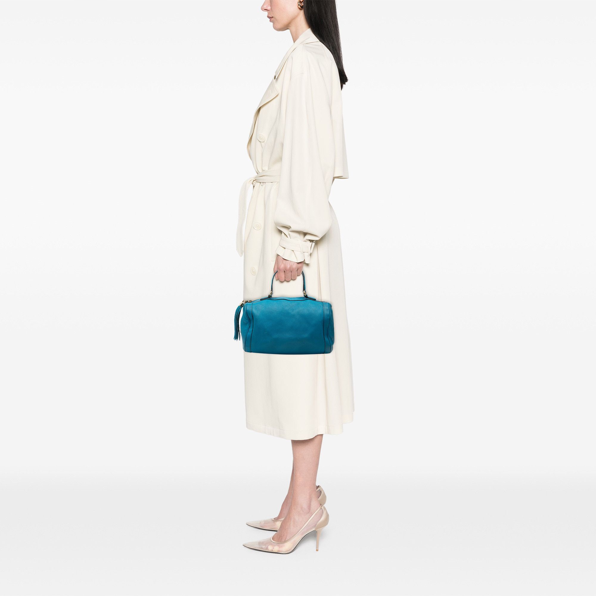 Gucci Gucci Medium Pebbled Calfskin Soho Boston Bag Size ONE SIZE - 7 Thumbnail