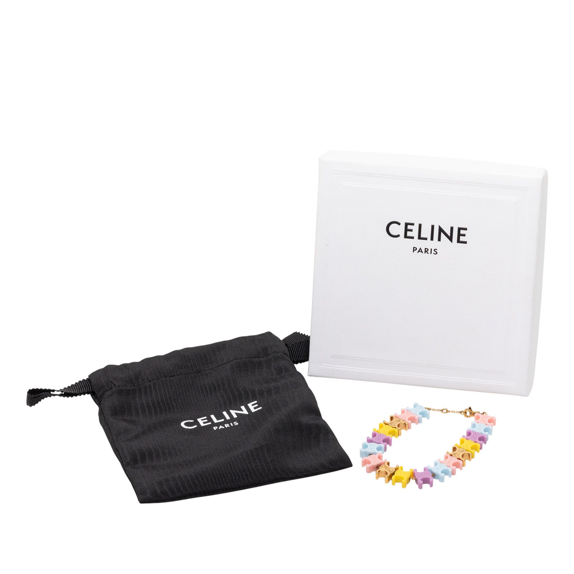 Celine Celine Multicolor Plexiglass Triomphe Baby Bracelet Size ONE SIZE - 6 Thumbnail