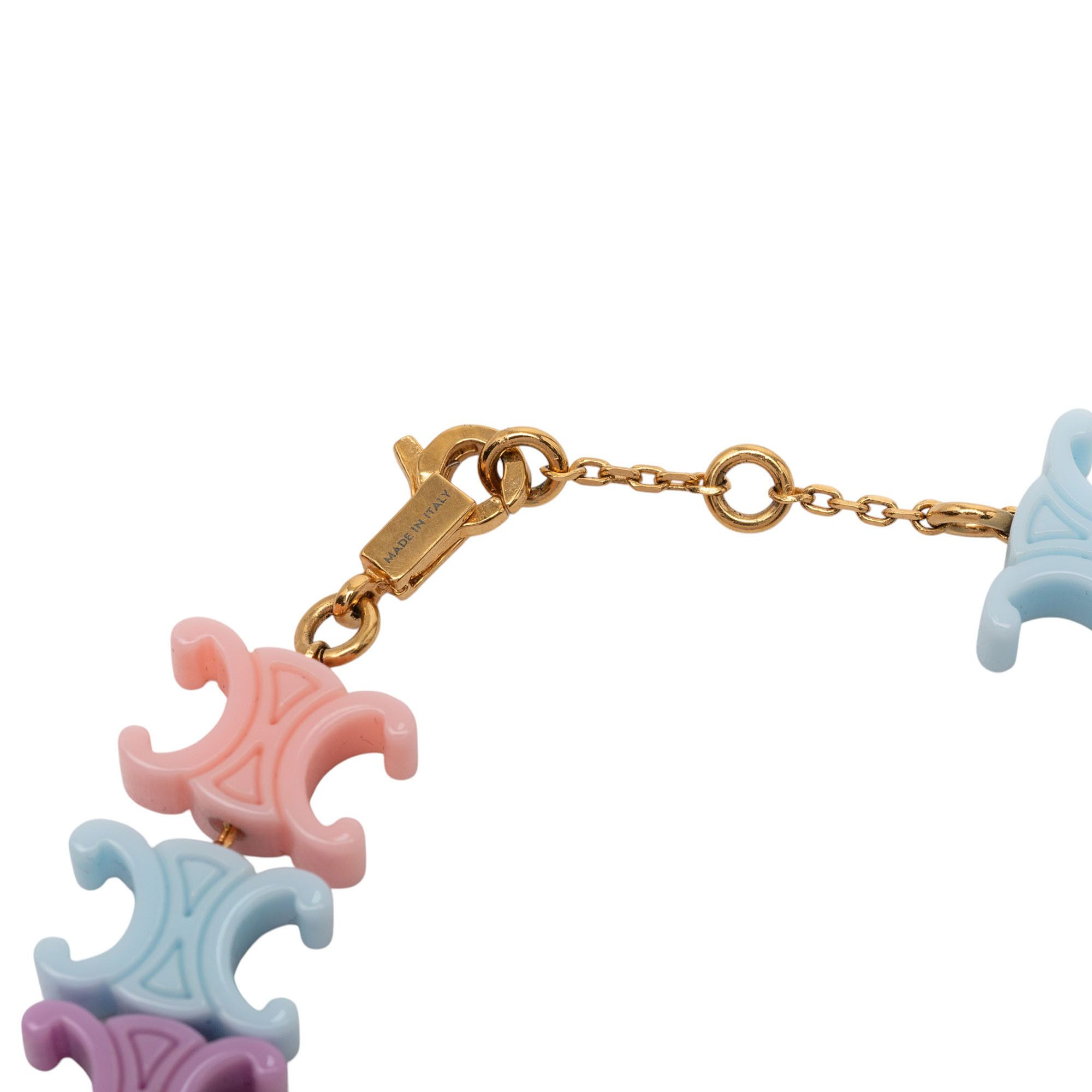 Celine Celine Multicolor Plexiglass Triomphe Baby Bracelet Size ONE SIZE - 5 Thumbnail