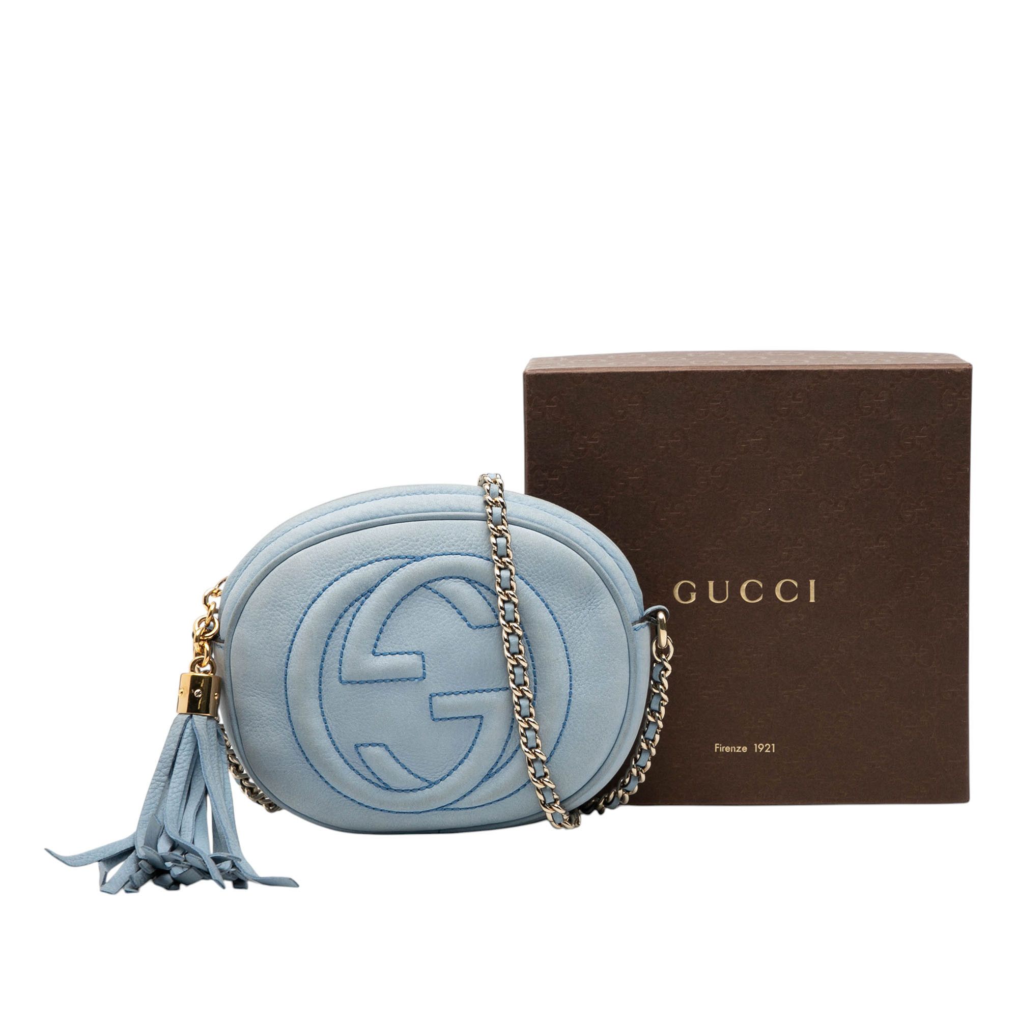 Gucci Gucci Mini Nubuck Soho Chain Crossbody Size ONE SIZE - 8 Thumbnail