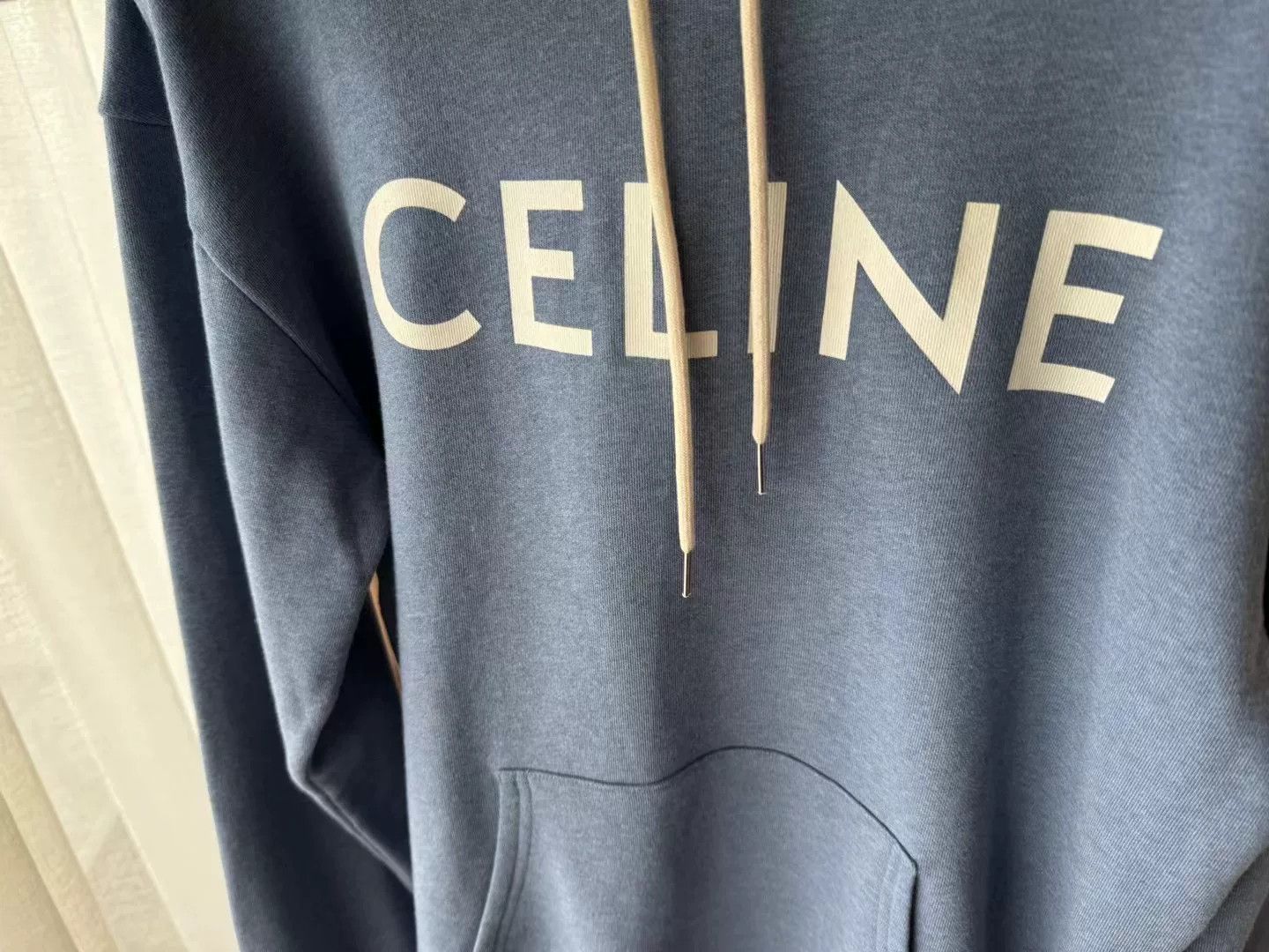 Celine Celine Letter Hoodie in Blue Size US S / EU 44-46 / 1 - 3 Thumbnail