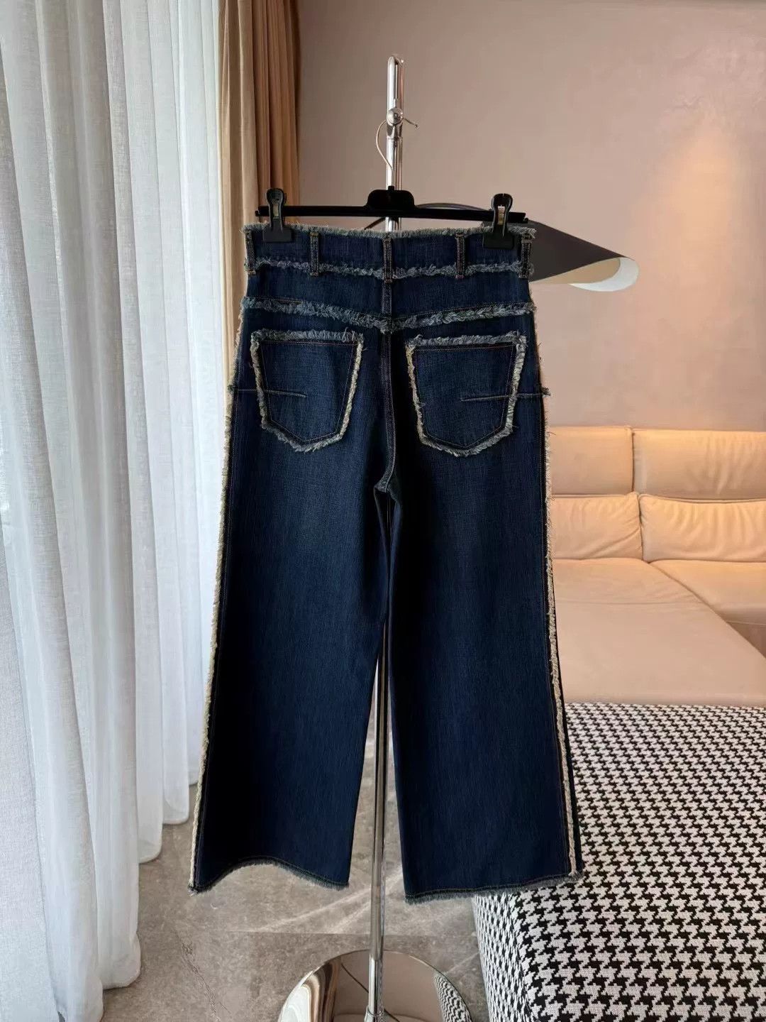 Dior Dior Wide-Leg Frayed Denim Pants Size 36" / US 14 / IT 50 - 2 Thumbnail