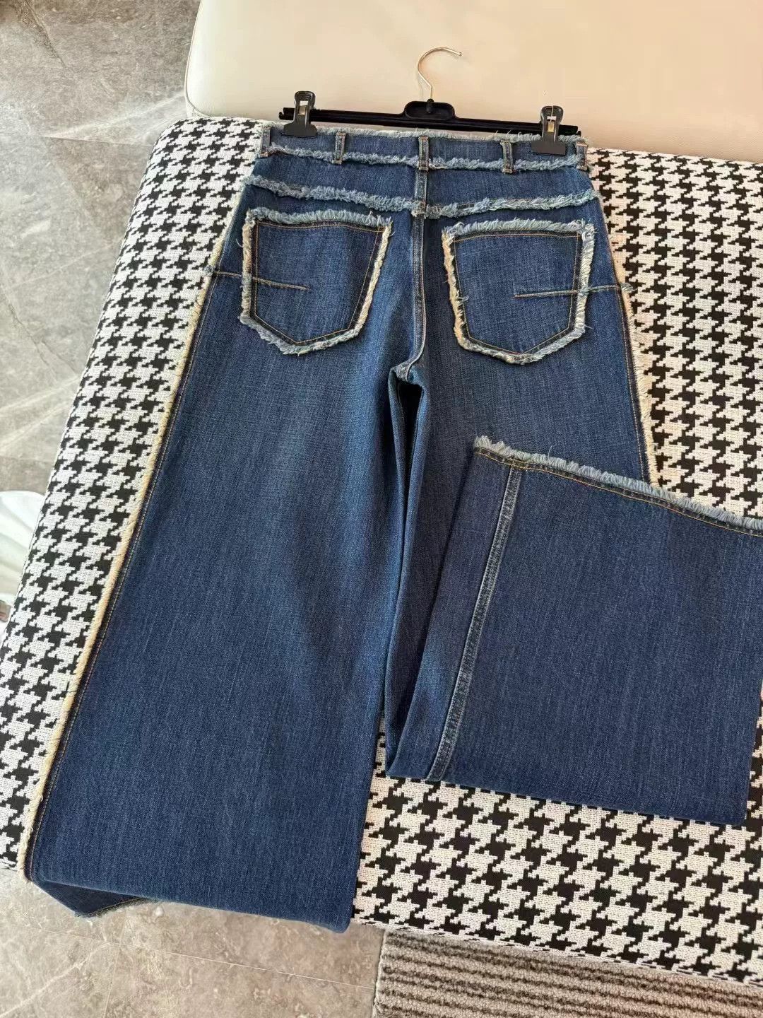 Dior Dior Wide-Leg Frayed Denim Pants Size 36" / US 14 / IT 50 - 7 Thumbnail