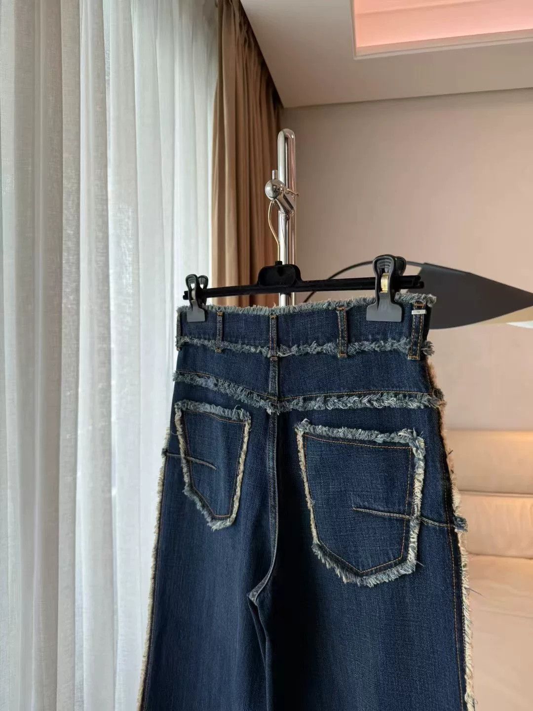 Dior Dior Wide-Leg Frayed Denim Pants Size 36" / US 14 / IT 50 - 5 Thumbnail