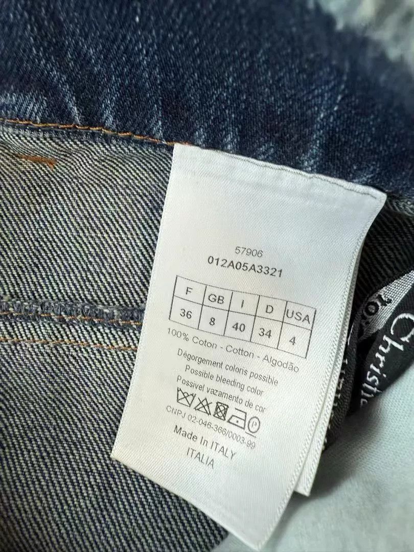 Dior Dior Wide-Leg Frayed Denim Pants Size 36" / US 14 / IT 50 - 8 Thumbnail