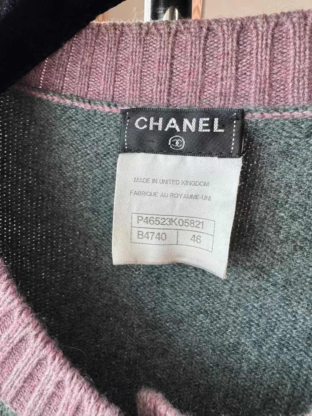 Chanel Chanel Multicolor Cashmere Cardigan Size L / US 10 / IT 46 - 6 Thumbnail