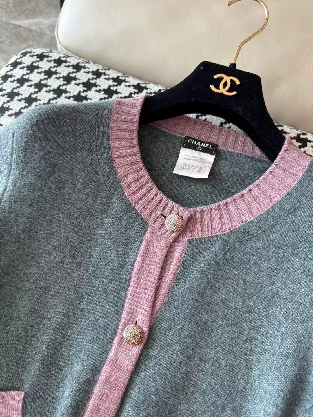 Chanel Chanel Multicolor Cashmere Cardigan Size L / US 10 / IT 46 - 9 Thumbnail