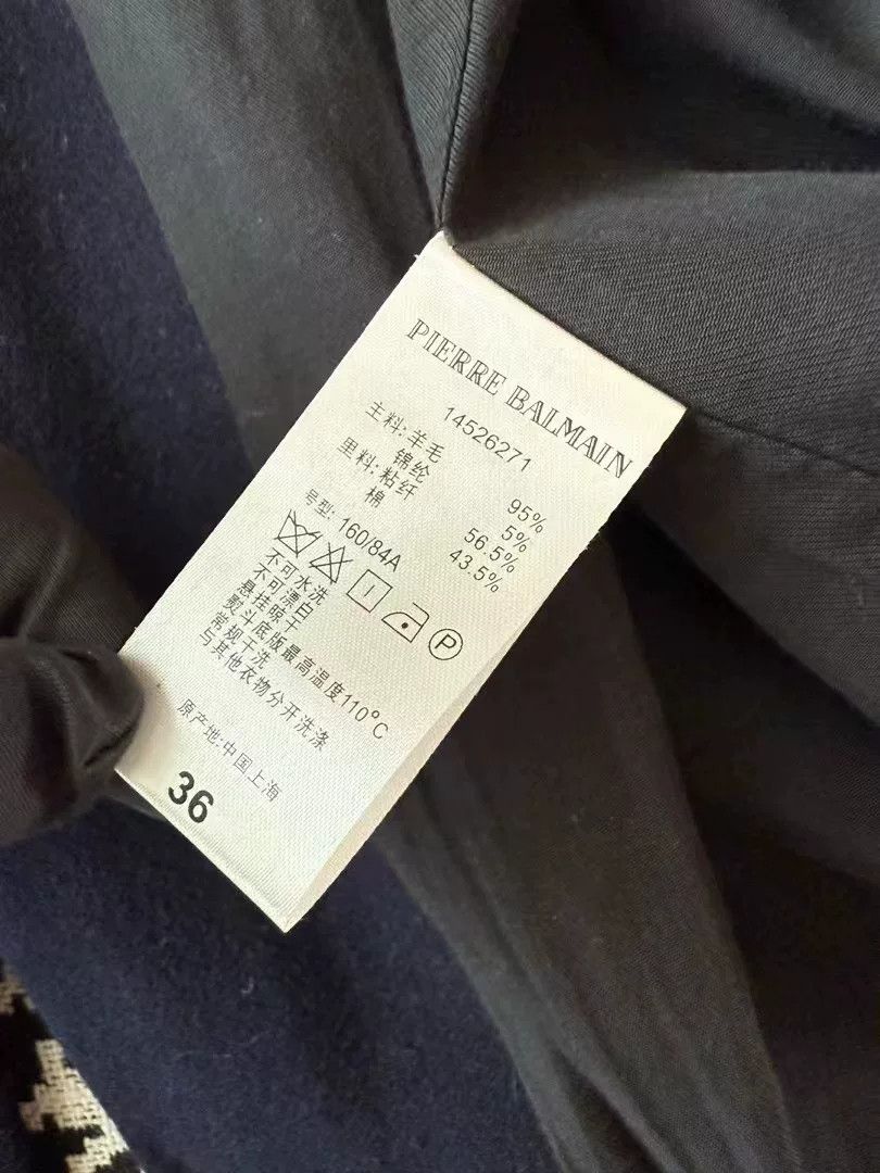 Balmain Balmain Wool Coat for Sale Size XS / US 0-2 / IT 36-38 - 6 Thumbnail