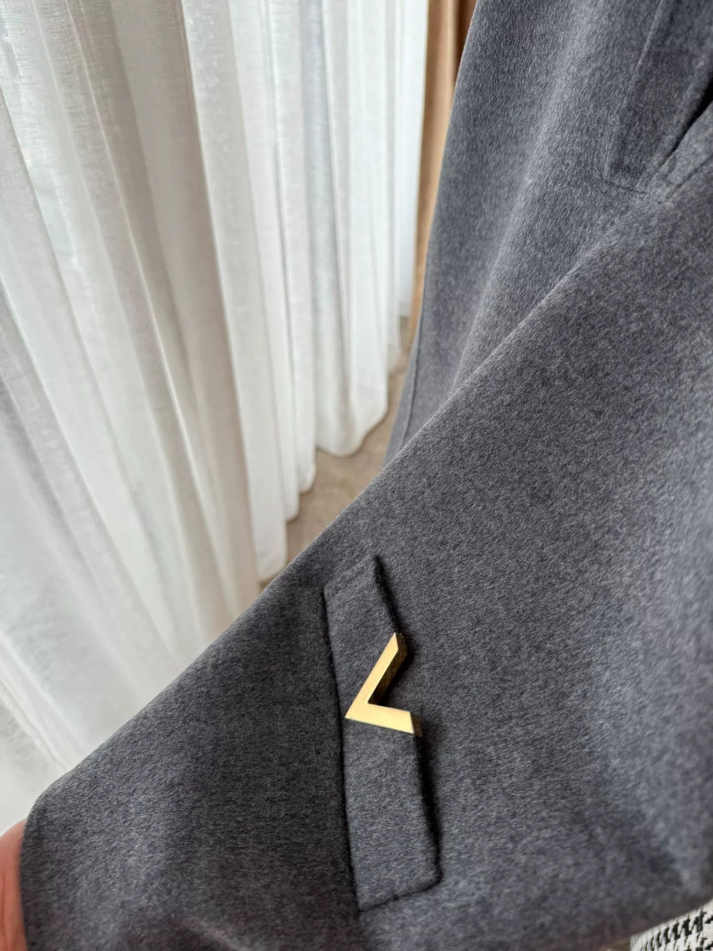Valentino Valentino Gray Wool Blend Coat Size XS / US 0-2 / IT 36-38 - 3 Thumbnail