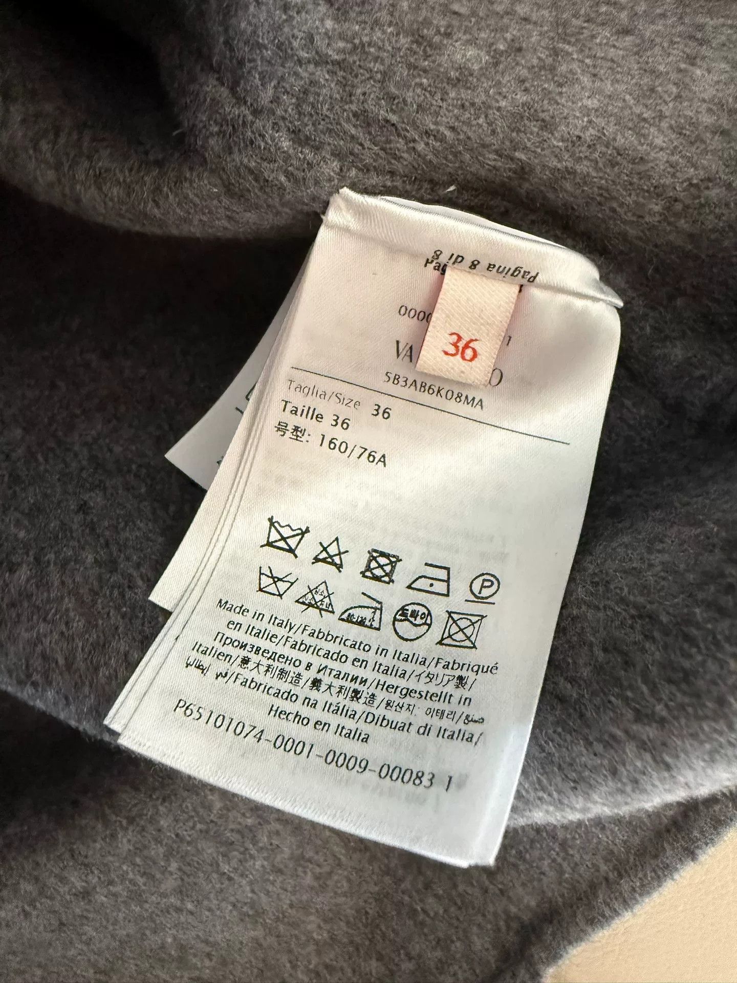 Valentino Valentino Gray Wool Blend Coat Size XS / US 0-2 / IT 36-38 - 5 Thumbnail