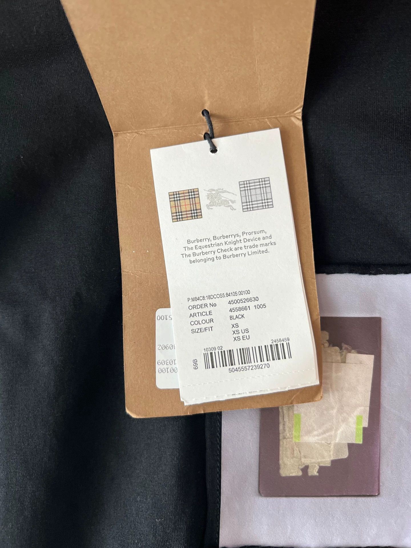 Burberry Burberry Black Printed Long Sleeve T-Shirt Size US XS / EU 42 / 0 - 3 Thumbnail