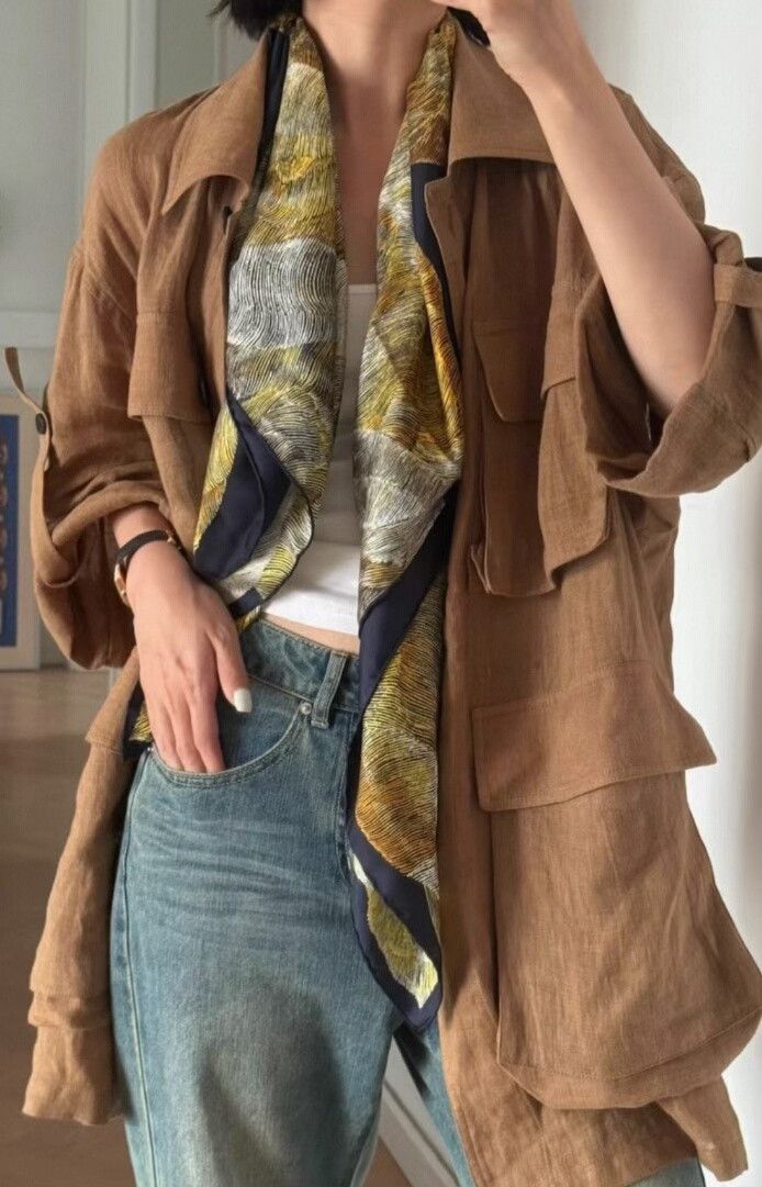 Chanel Chanel Camellia Silk Scarf Size ONE SIZE - 4 Thumbnail