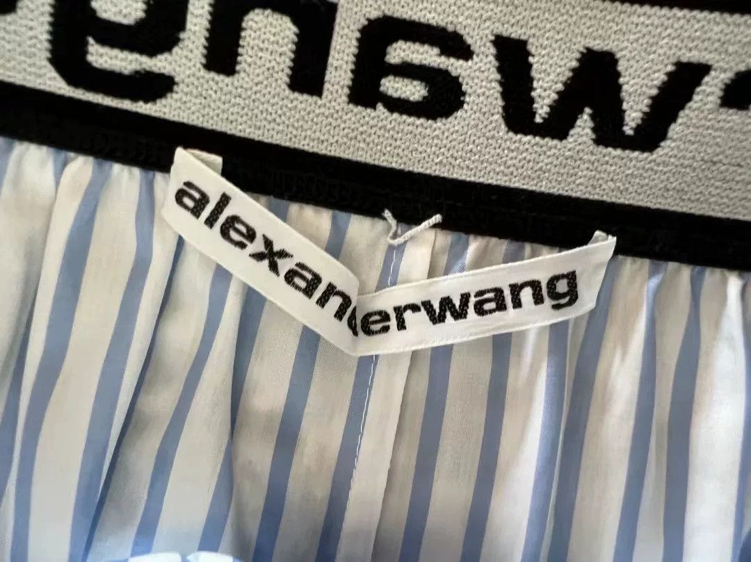 Alexander Wang Alexander Wang Striped Letter Shorts Size US 30 / EU 46 - 6 Thumbnail