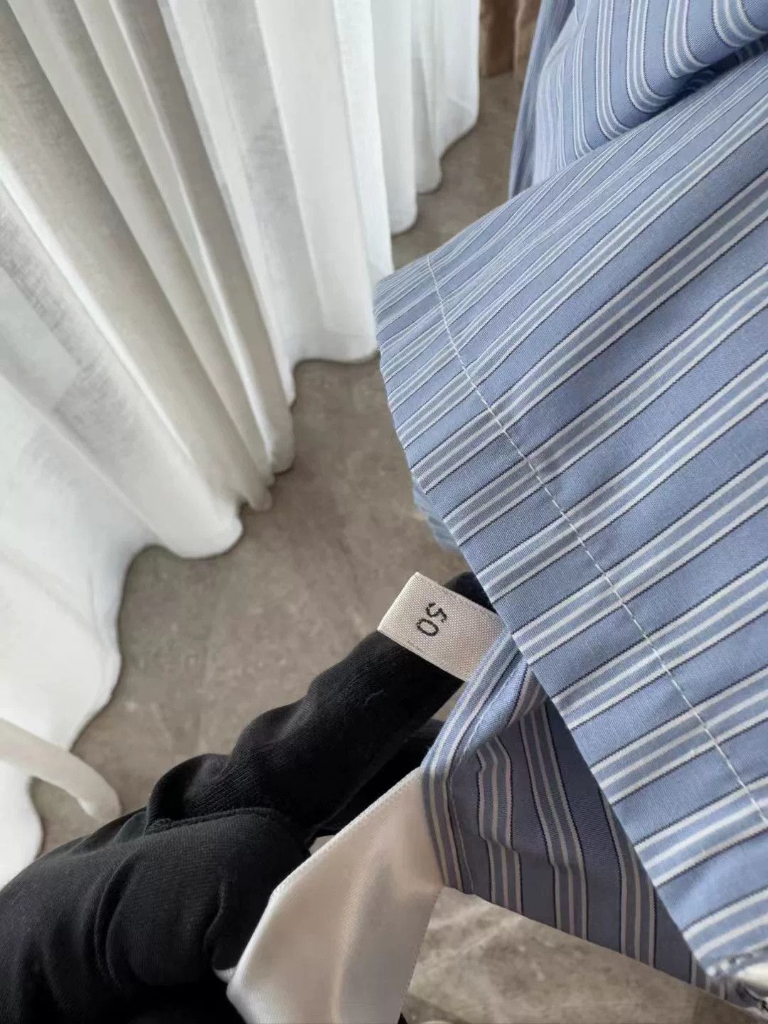 Celine Celine Striped Embroidered Shirt for Men Size US M / EU 48-50 / 2 - 6 Thumbnail