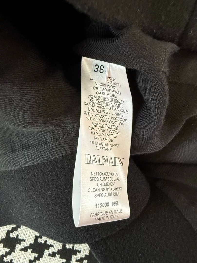 Balmain Balmain Double-Breasted Wool Coat Size XS / US 0-2 / IT 36-38 - 7 Thumbnail
