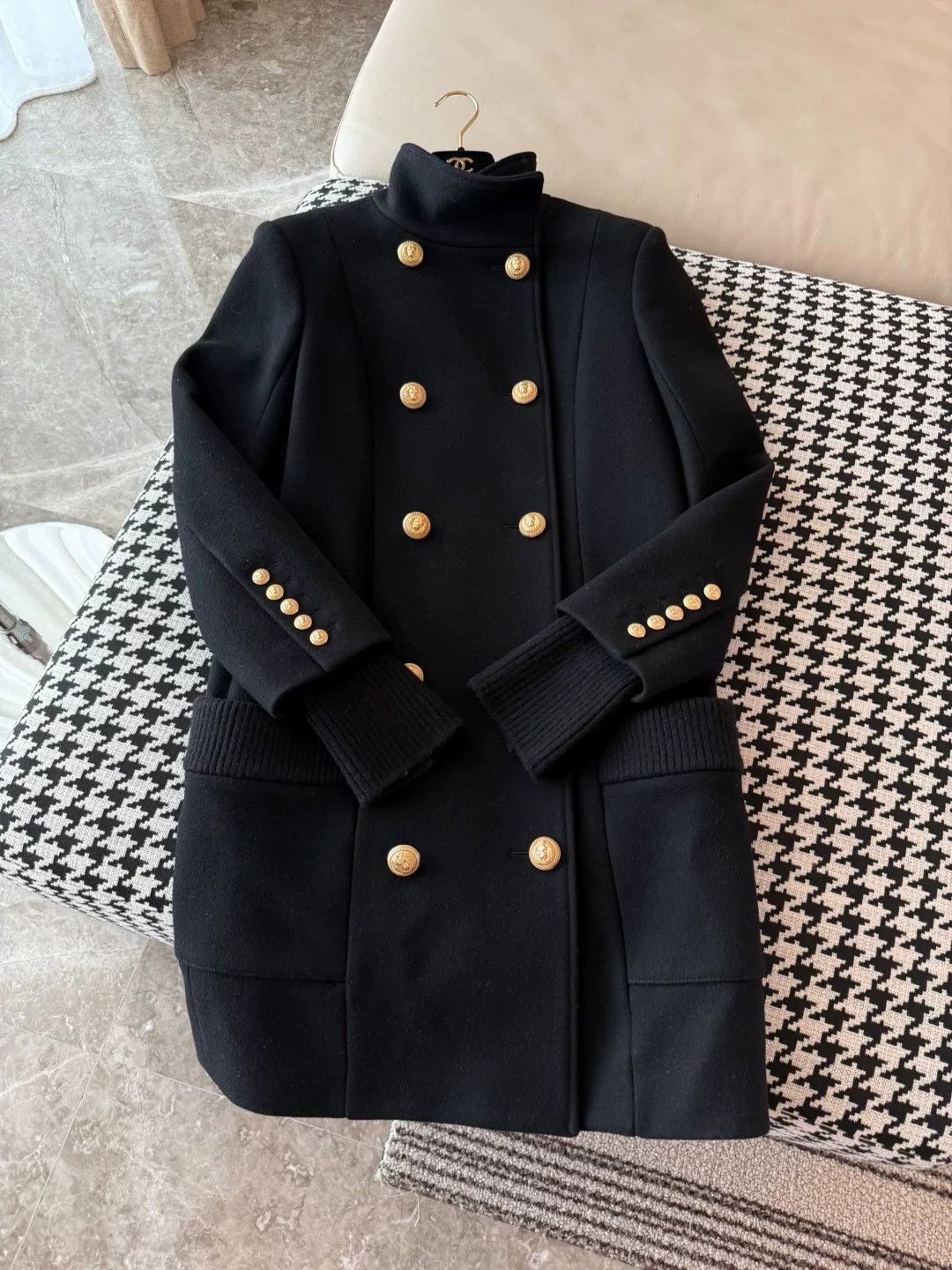 Balmain Balmain Double-Breasted Wool Coat Size XS / US 0-2 / IT 36-38 - 2 Thumbnail