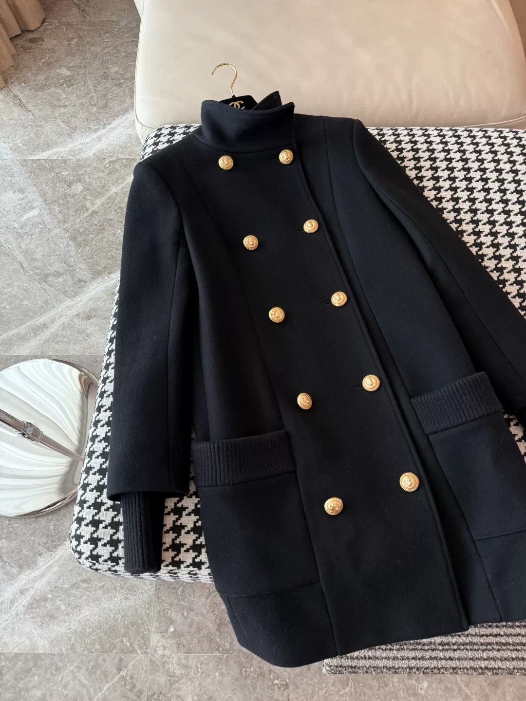 Balmain Balmain Double-Breasted Wool Coat Size XS / US 0-2 / IT 36-38 - 3 Thumbnail