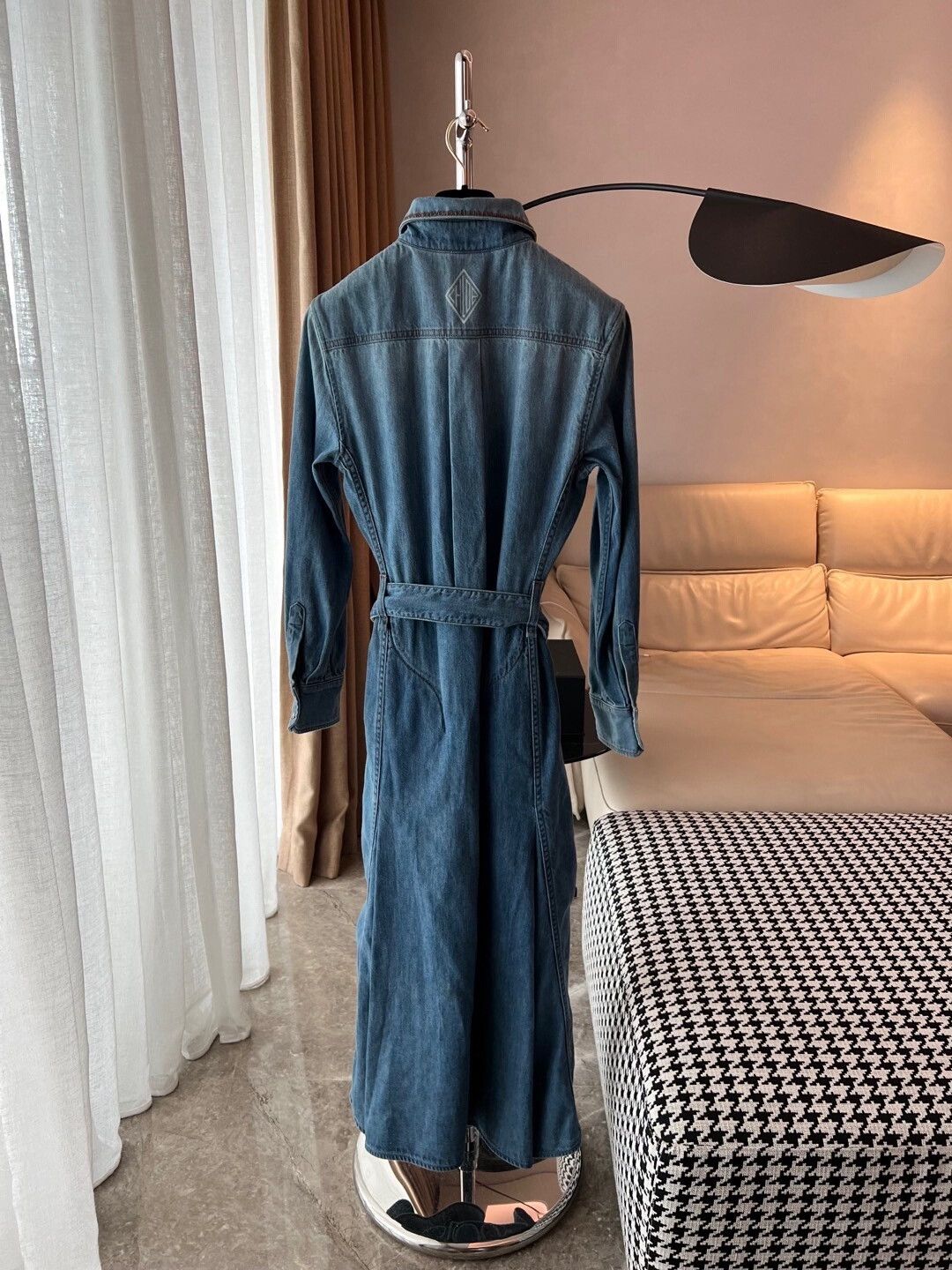 Chloe Chloe Denim Belted Maxi Dress Size XS / US 0-2 / IT 36-38 - 7 Thumbnail