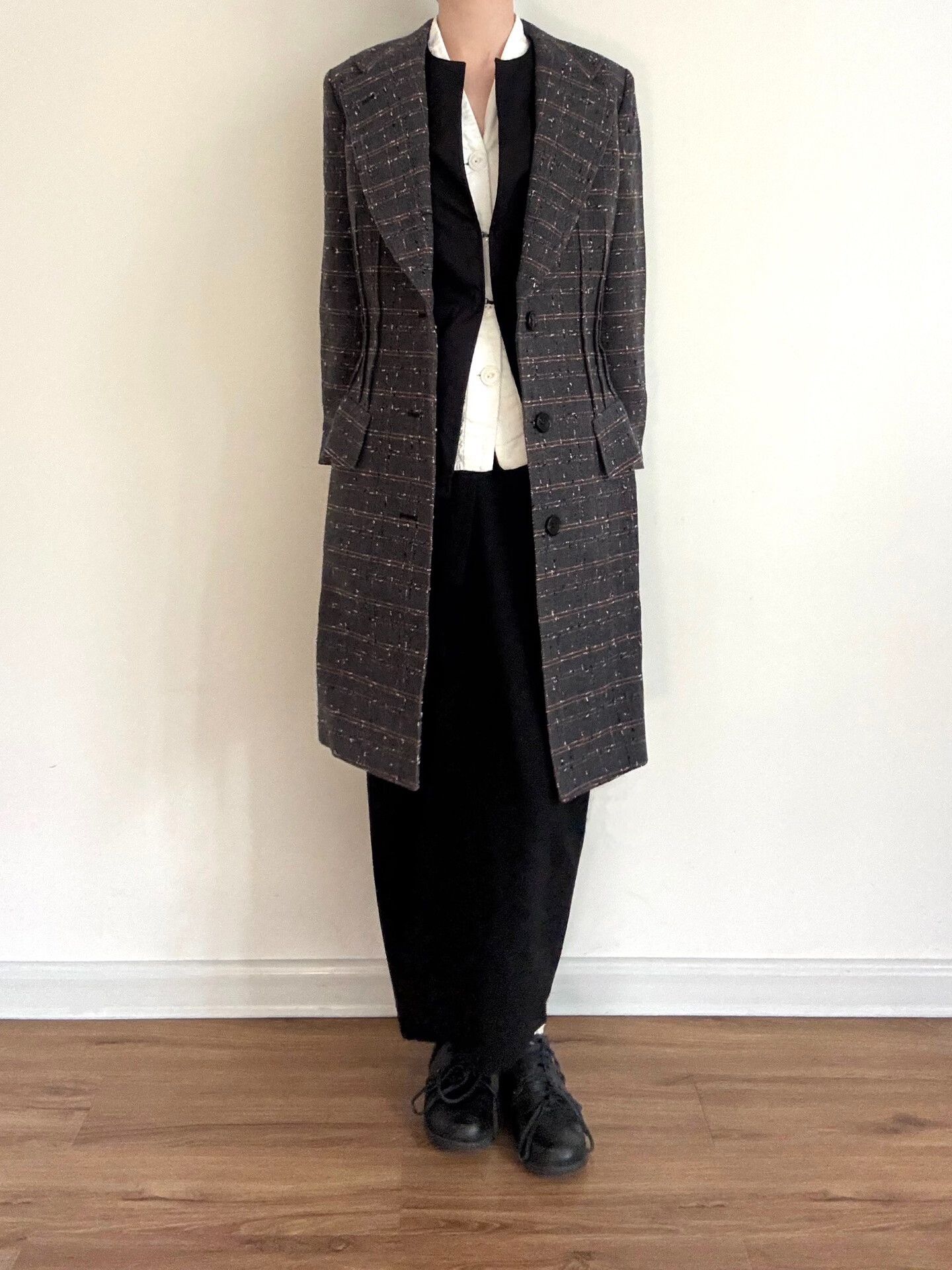 Rei Kawakubo Junya Watanabe Tweed Overcoat Size M / US 6-8 / IT 42-44 - 3 Thumbnail