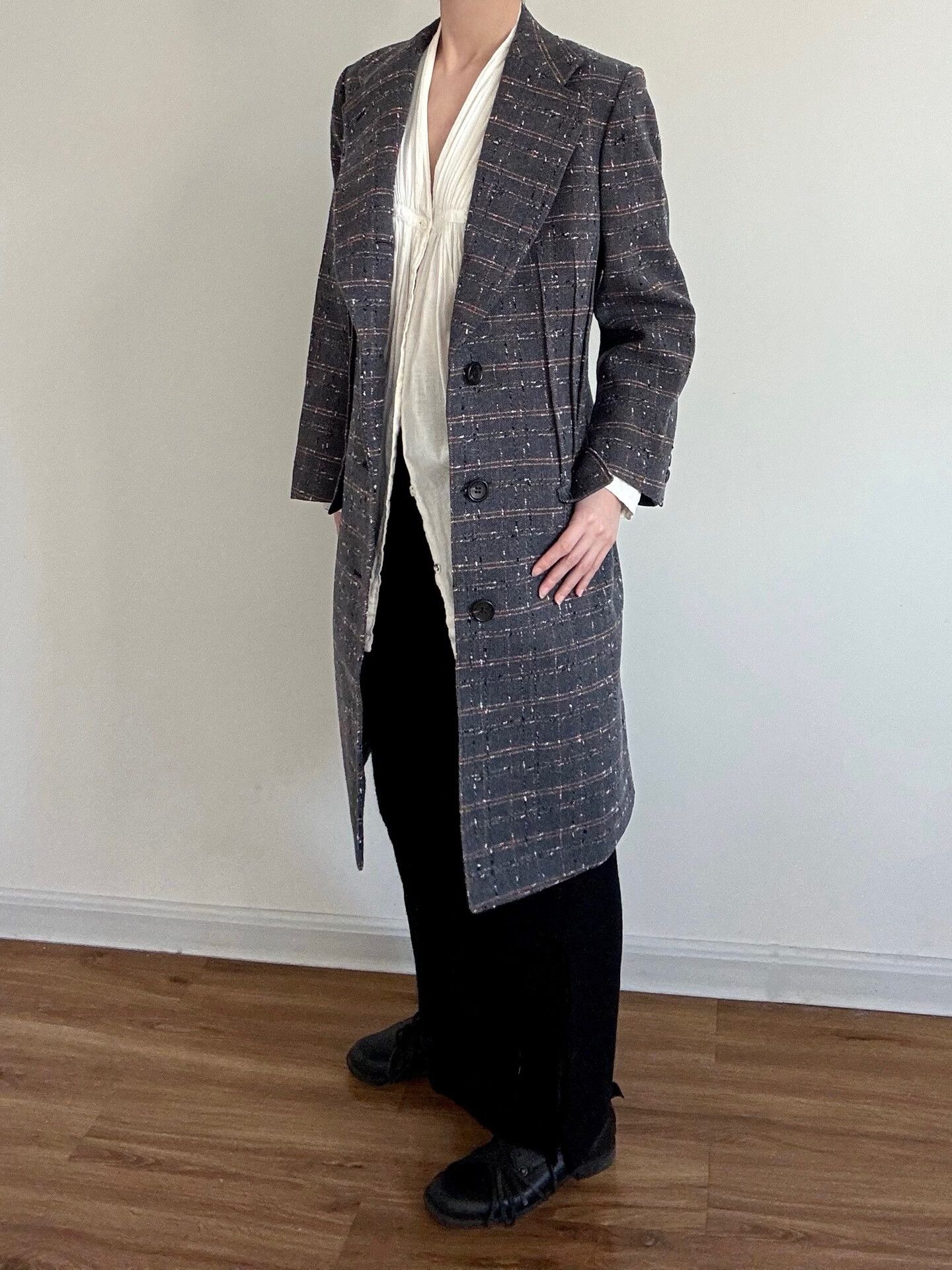 Rei Kawakubo Junya Watanabe Tweed Overcoat Size M / US 6-8 / IT 42-44 - 6 Thumbnail