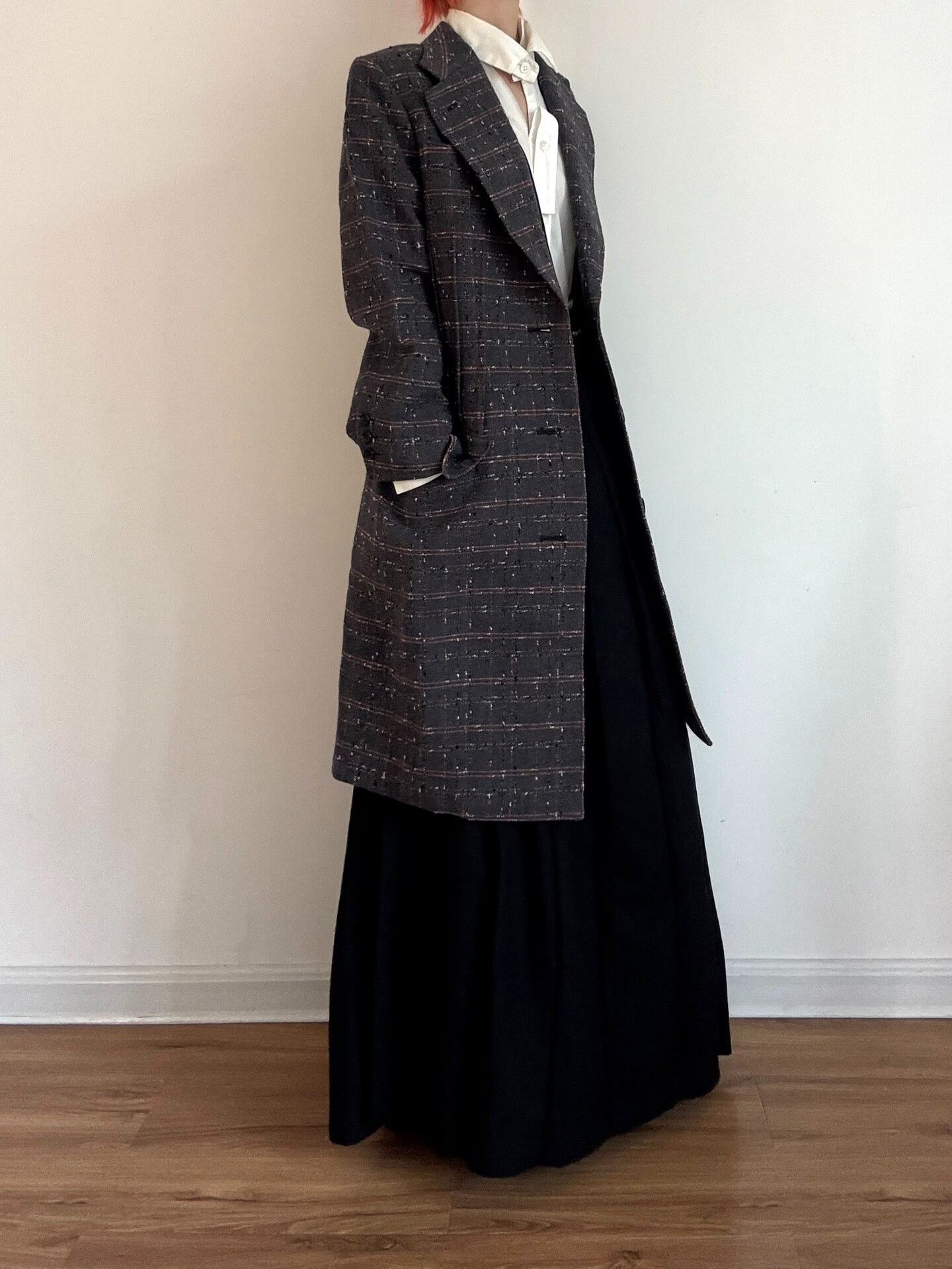 Rei Kawakubo Junya Watanabe Tweed Overcoat Size M / US 6-8 / IT 42-44 - 2 Thumbnail