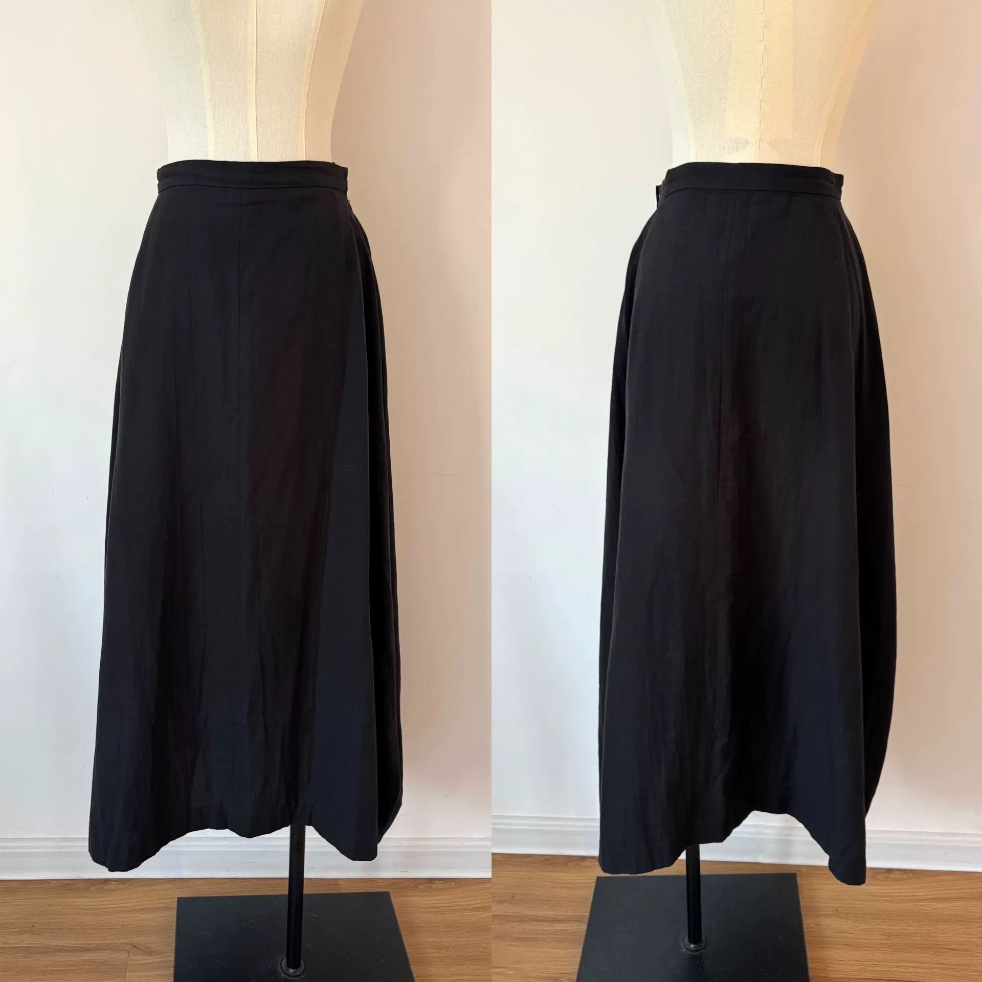 Y's Yohji Yamamoto Arc Skirt in Black Size 25" / US 0 / IT 36 - 8 Thumbnail