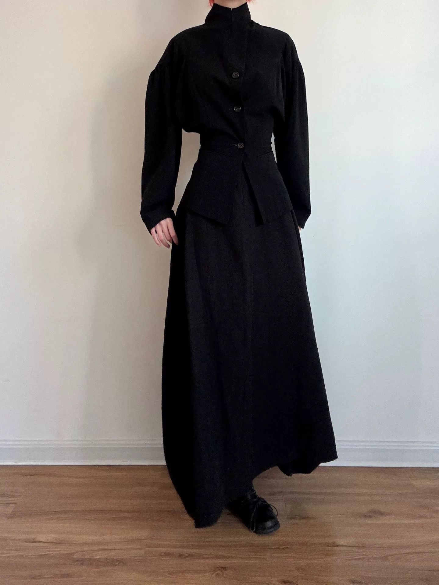 Y's Yohji Yamamoto Arc Skirt in Black Size 25" / US 0 / IT 36 - 3 Thumbnail