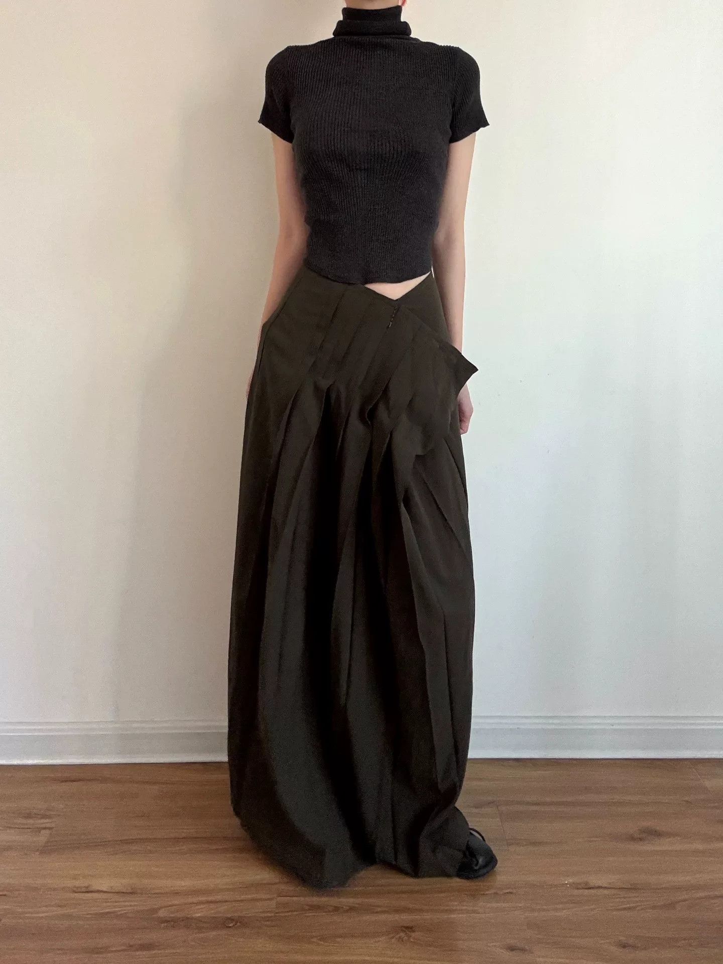 Y's Y's Yohji Yamamoto Pleated Skirt Size 26" / US 2 / IT 38 - 4 Thumbnail